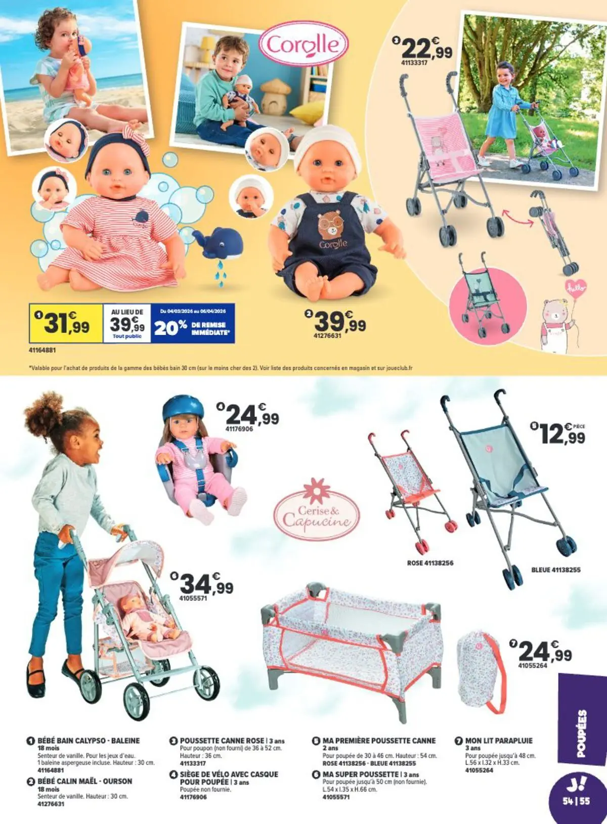 Offres - La Chasse aux cadeaux est ouverte ! 【Avril】 | Page: 55 | Produits: Vélo, Poupée, Casque, Parapluie