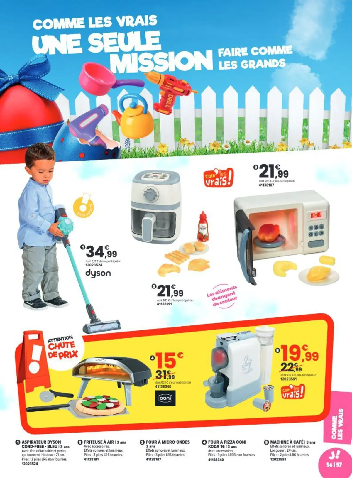 Offres - La Chasse aux cadeaux est ouverte ! 【Avril】 | Page: 57 | Produits: Aspirateur, Friteuse, Café, Four à pizza