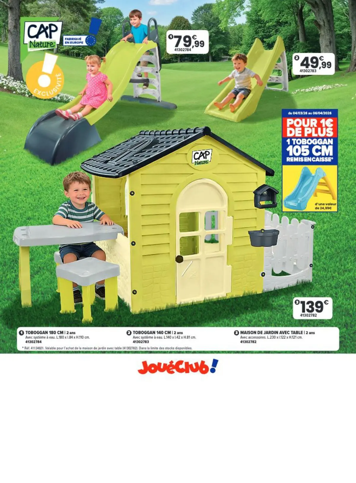 Offres - La Chasse aux cadeaux est ouverte ! 【Avril】 | Page: 92 | Produits: Toboggan, Table