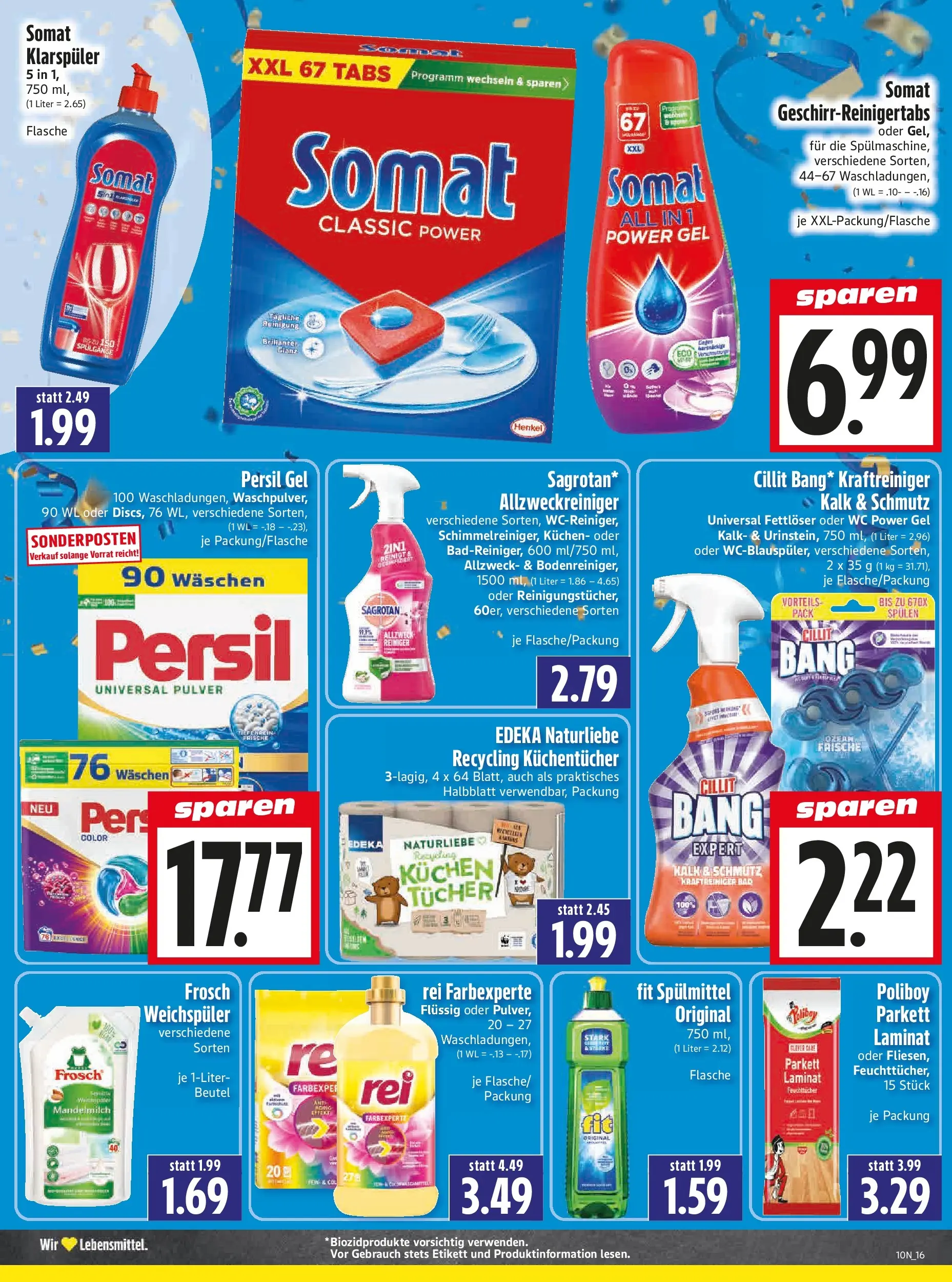 Angebote - Edeka Hahner: Wochenangebote (ab 01.03.2026) zum Blättern | Seite: 18 | Produkte: Bad, Weichspüler, Klarspüler, Kuchen