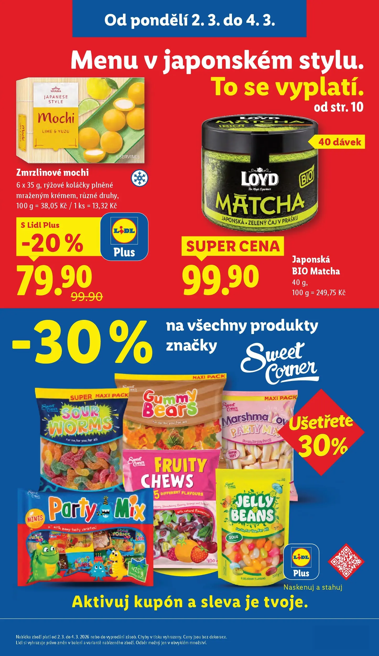 Lidl leták od 01.03.2026 - Nový akční leták | Strana: 3 | Produkty: Čaj, Zelený čaj, Jelly beans, Matcha