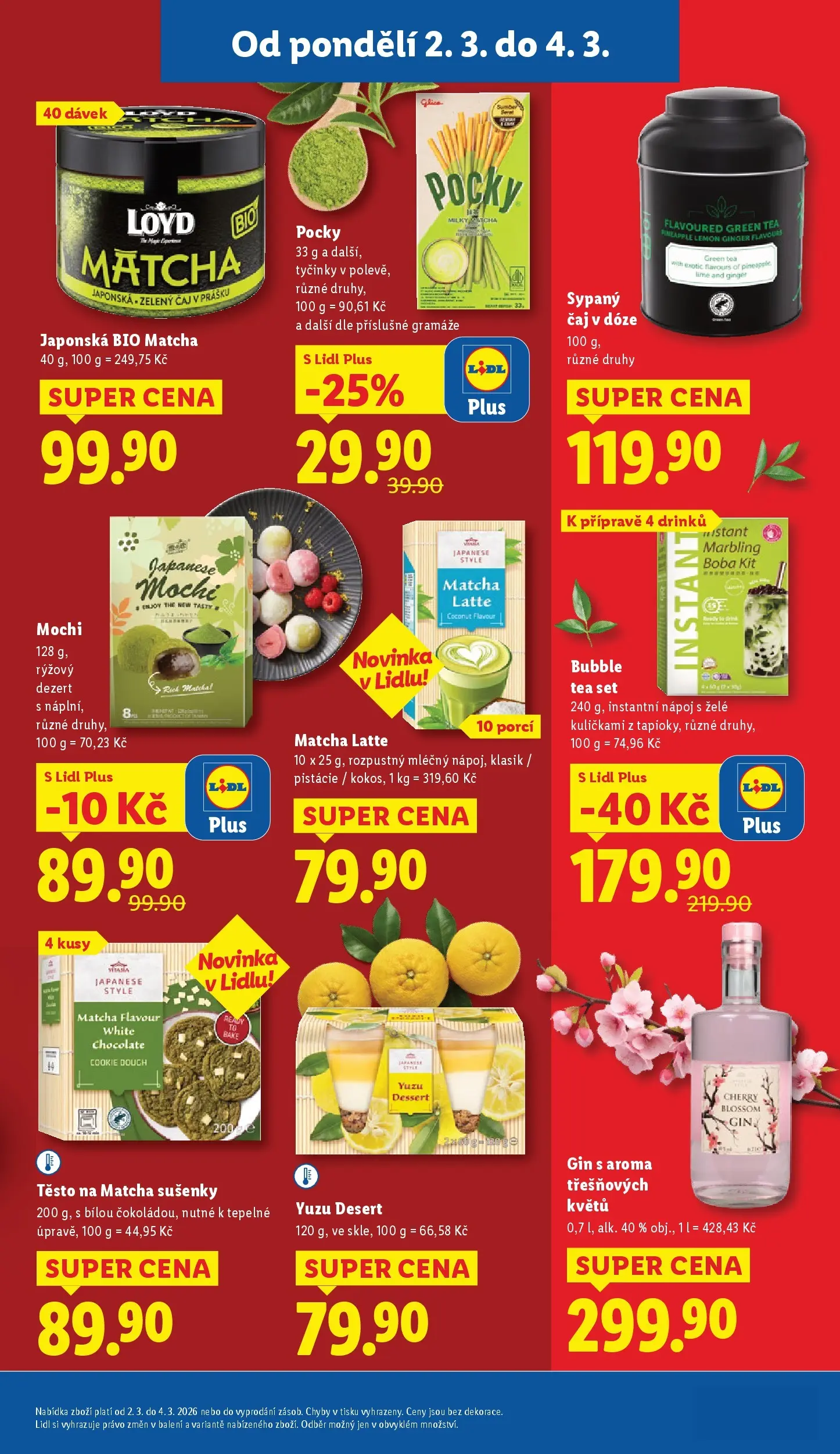 Lidl leták od 01.03.2026 - Nový akční leták | Strana: 21 | Produkty: Zelený čaj, Pistácie, Tyčinky, Těsto