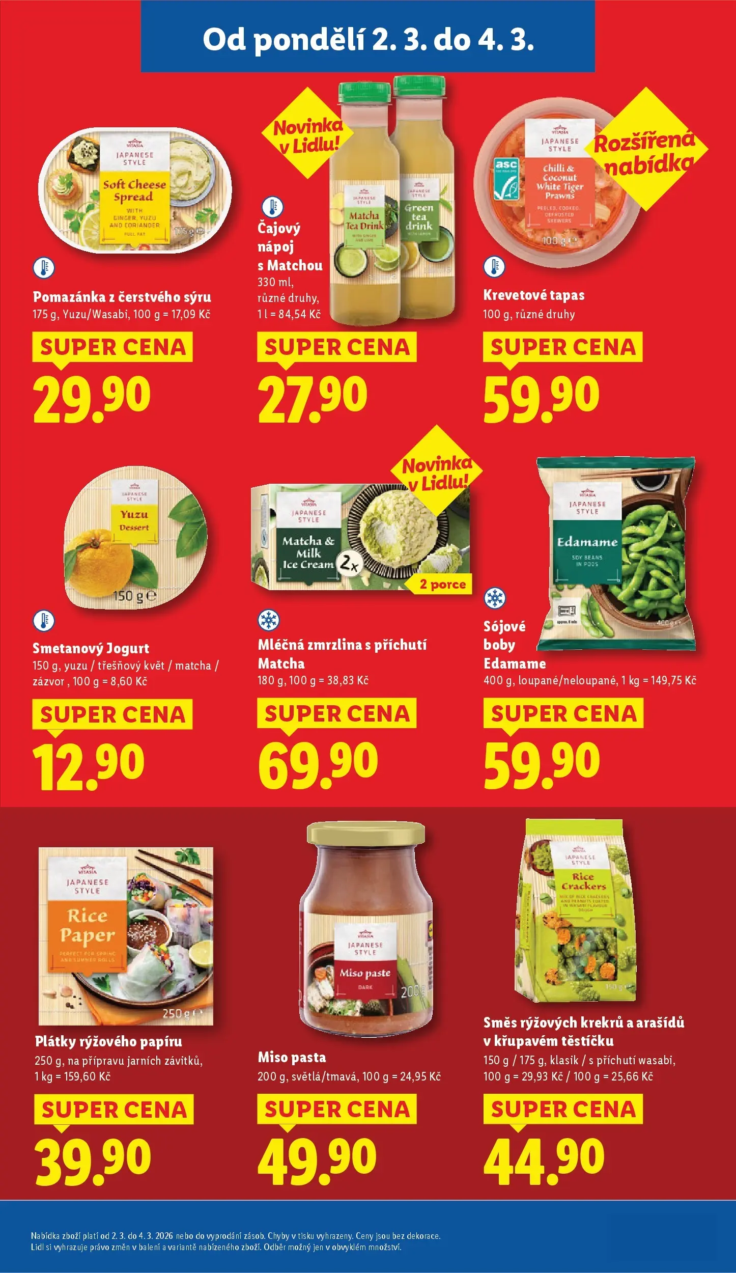 Lidl leták od 01.03.2026 - Nový akční leták | Strana: 23 | Produkty: Tapas, Miso pasta, Smetanový jogurt, Zázvor