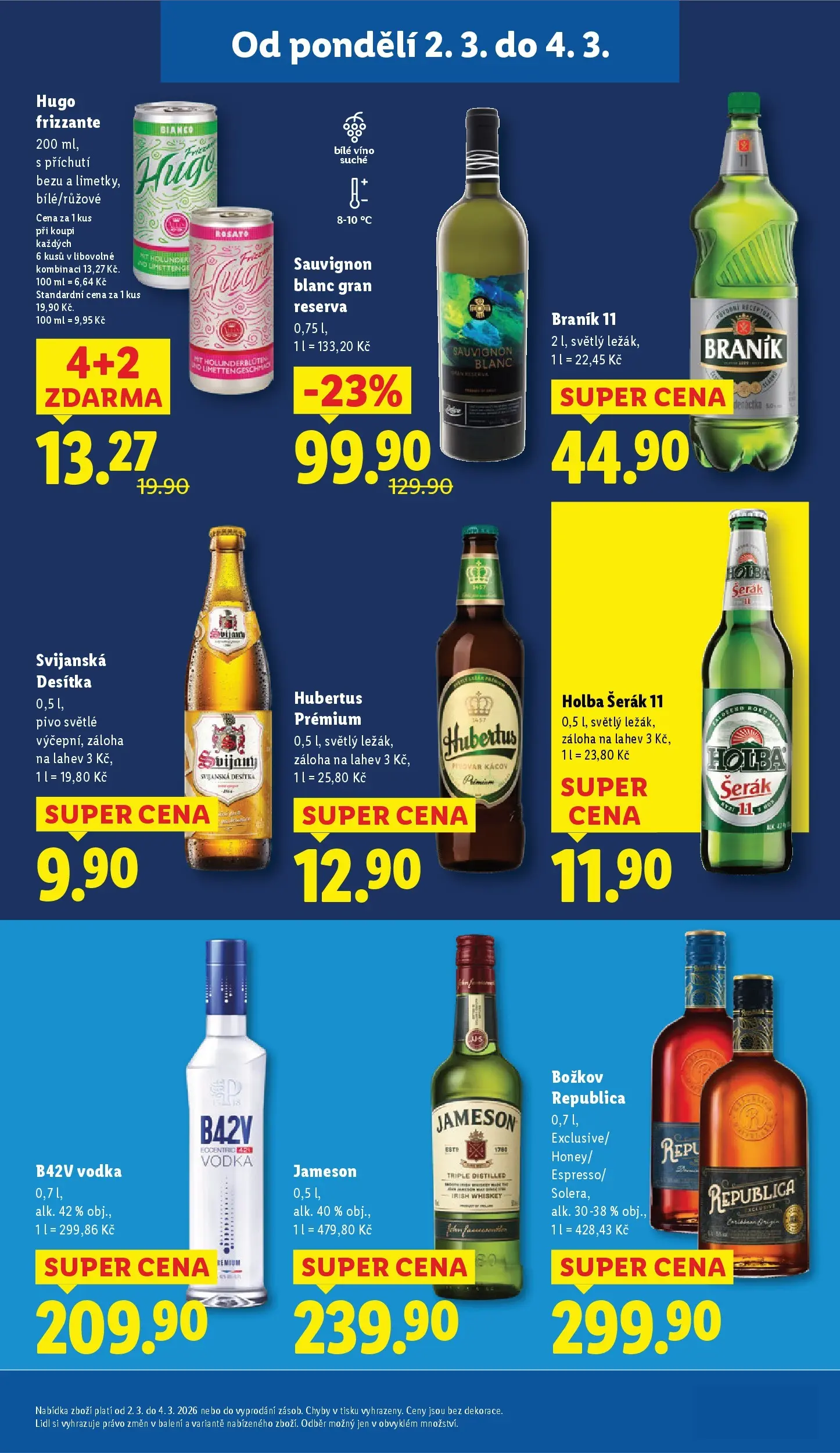 Lidl leták od 01.03.2026 - Nový akční leták | Strana: 29 | Produkty: Vodka, Republica, Braník 11, Láhev