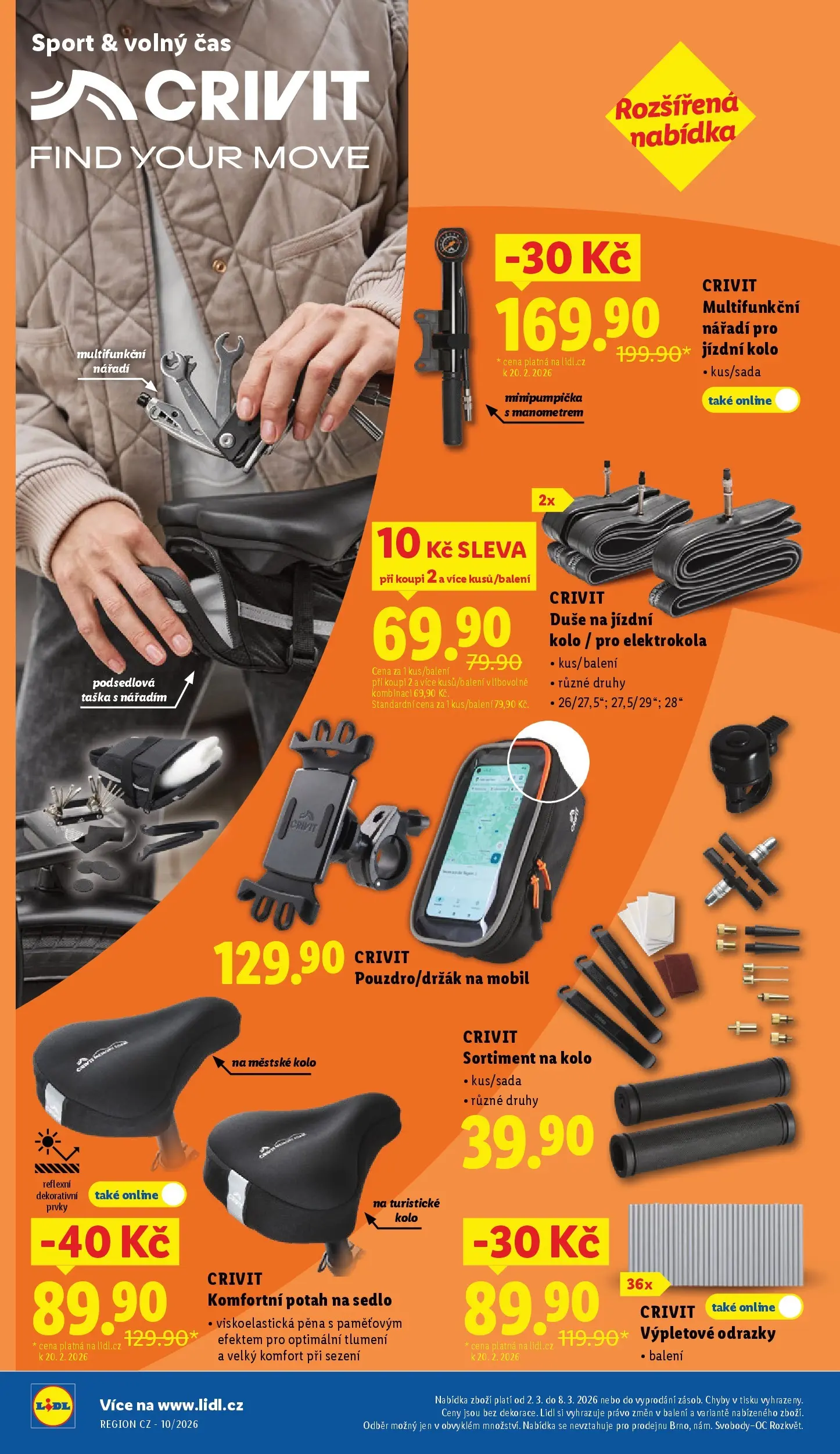 Lidl leták od 01.03.2026 - Nový akční leták | Strana: 36 | Produkty: Kolo, Taška, Nářadí