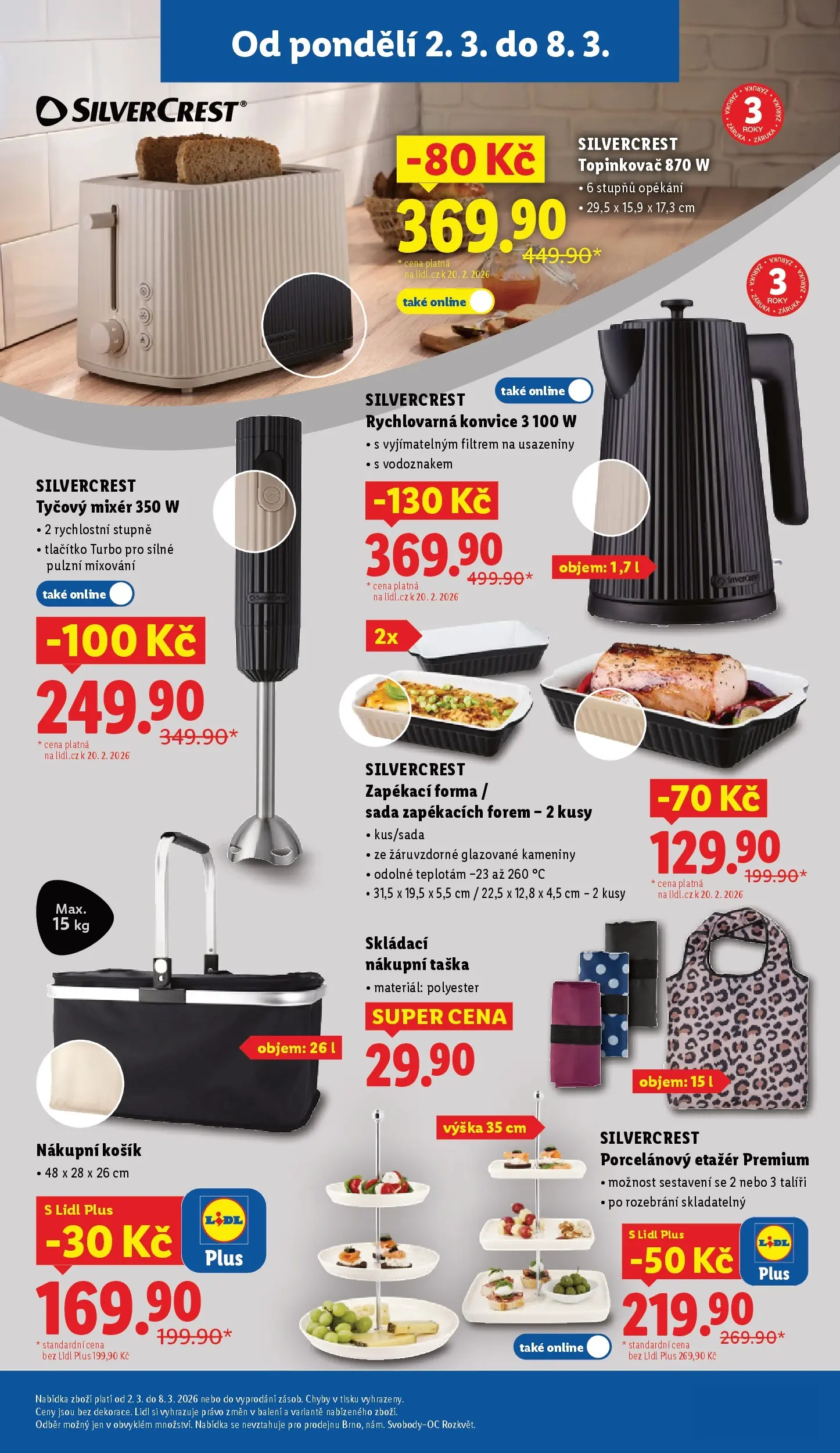 Lidl leták od 01.03.2026 - Nový akční leták | Strana: 41 | Produkty: Tyčový mixér, Forma, Konvice, Rychlovarná konvice