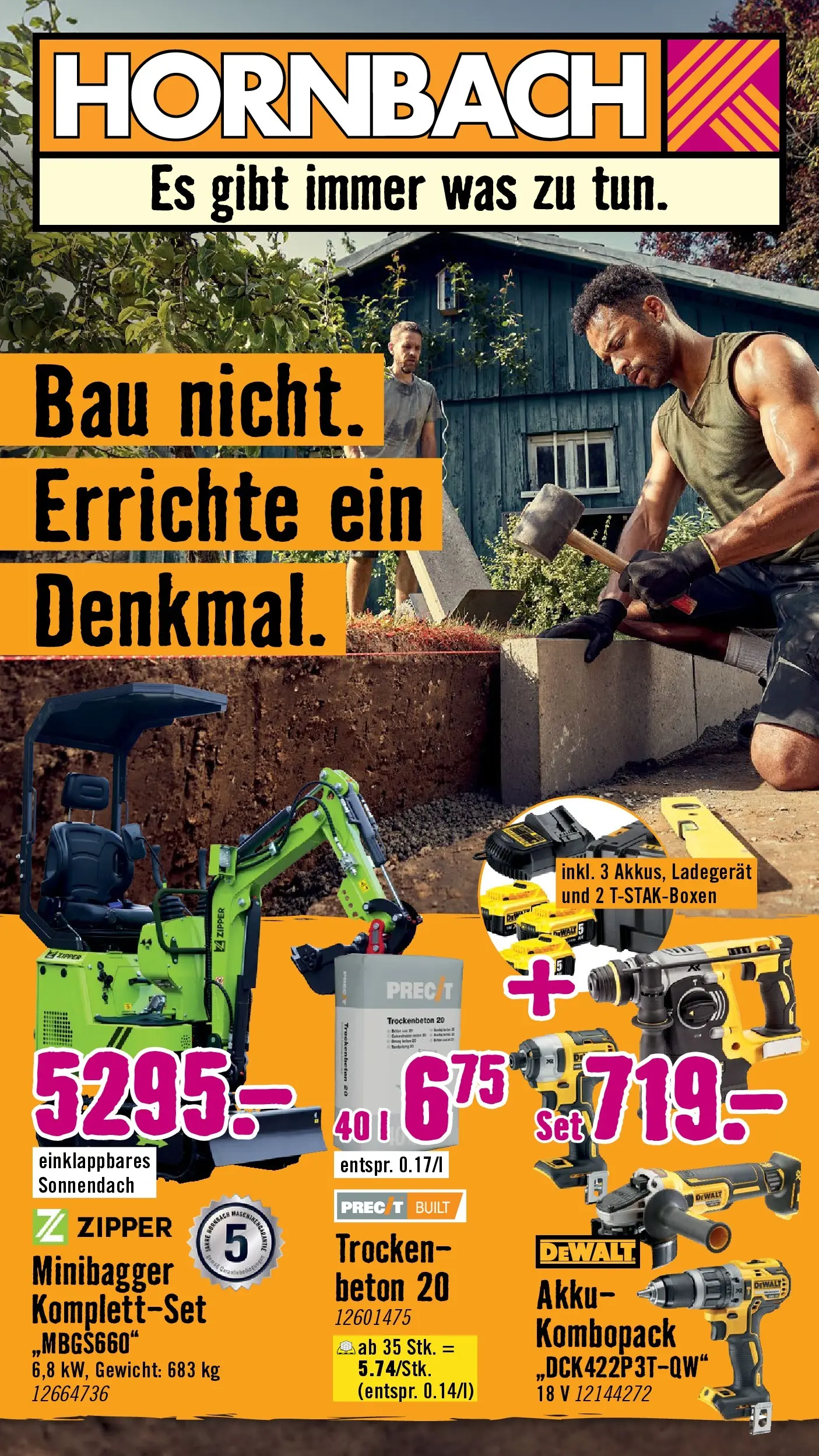 Hornbach Bau nicht. Errichte ein Denkmal. von 03.03.2026 - Aktuelle Angebote | Seite: 1 | Produkte: Gewicht