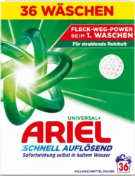 ARIEL Universalwaschmittel Pulver Universal+ schnell aufl&ouml;send