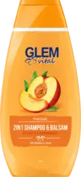 Schwarzkopf GLEM vital Shampoo & Balsam 2in1 Pfirsich&ouml;l