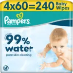 dm drogerie markt Pampers Feuchtt&uuml;cher 99% Water (4 x 60 St&uuml;ck)