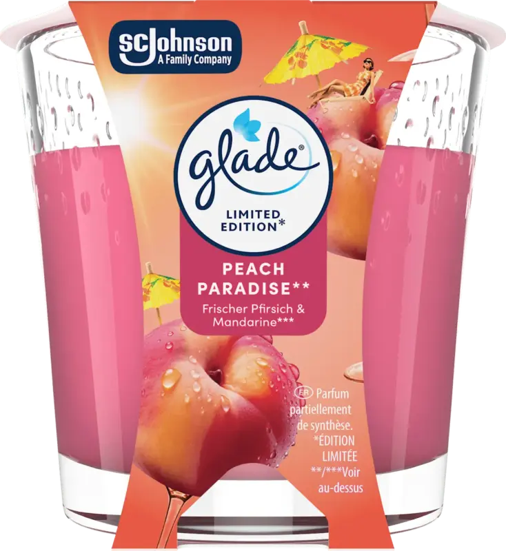 glade Duftkerze im Glas Peach Paradise