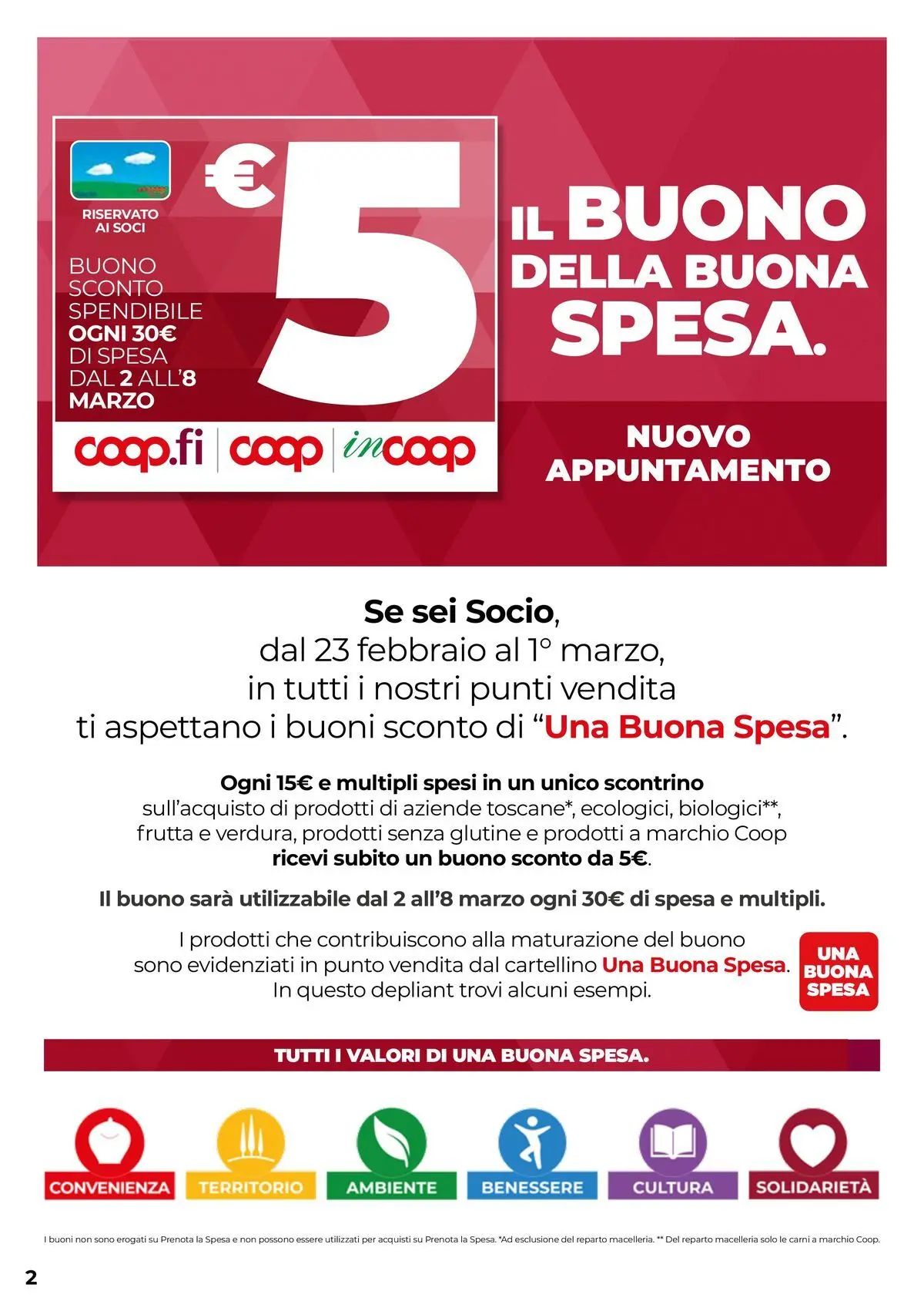 Volantino COOP Anteprima dal ﻿05/03/2026 > NUOVO Promozioni | Pagina: 2 | Prodotti: Frutta