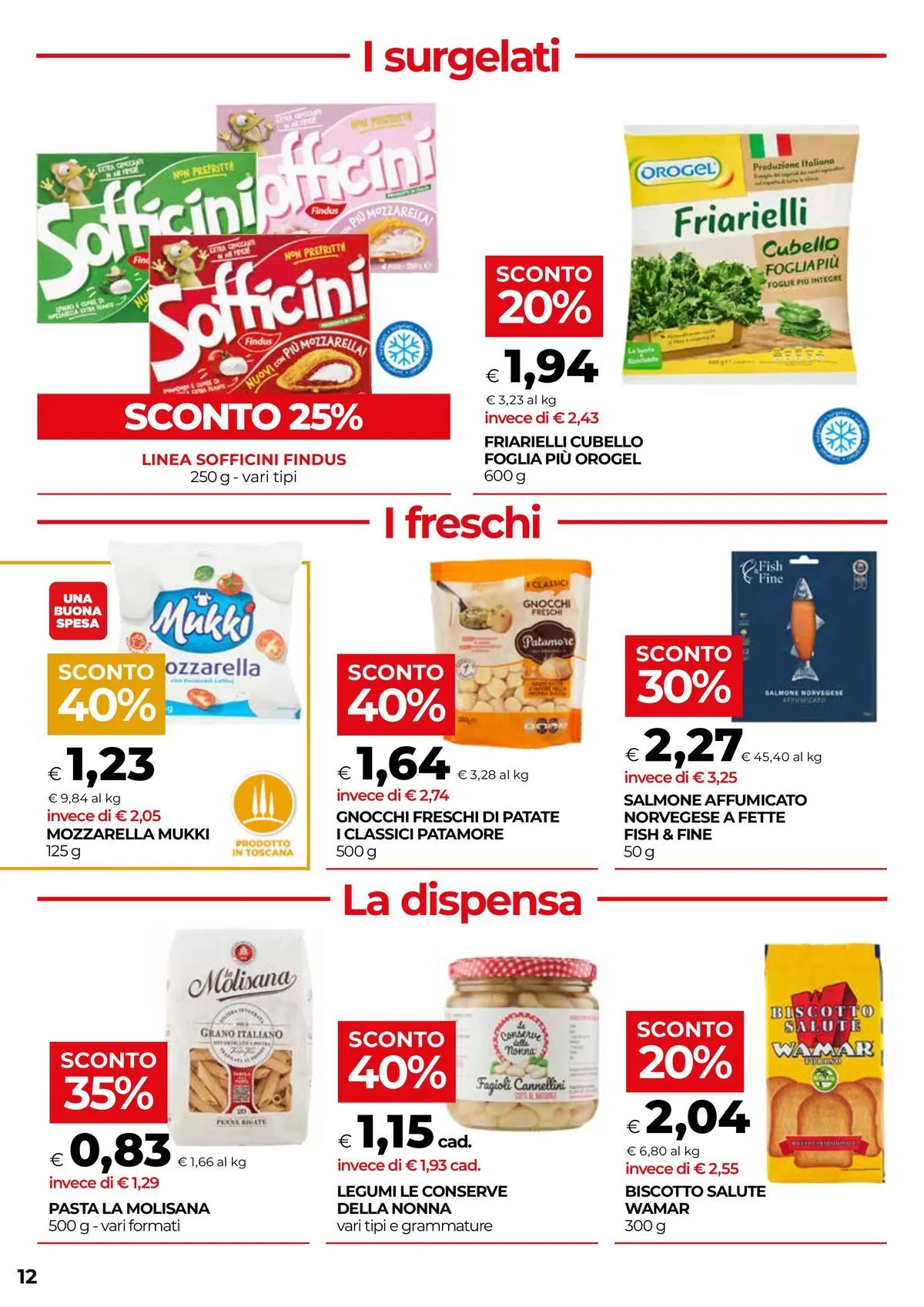 Volantino COOP Anteprima dal ﻿05/03/2026 > NUOVO Promozioni | Pagina: 12 | Prodotti: Salmone affumicato, Legumi, Cannellini, Mozzarella