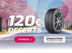 Profil Plus Jusqu'&agrave; 120&euro; offerts sur les pneus Bridgestone* ! - au 04.04.2026