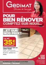Gedimat POUR BIEN RENOVER COMPTEZ SUR NOUS... - au 04.04.2026