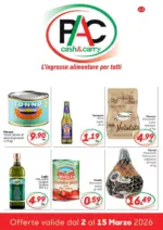 Pac Cash&Carry Offerte valide dal 2 al 15 marzo 2026 - al 15.03.2026