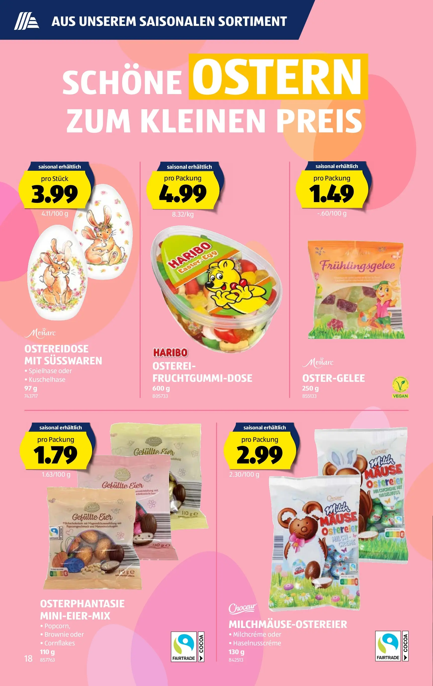 Aldi Aktionen (03.03.2026 - 11.03.2026) - Prospekt | Seite: 18 | Produkte: Milch, Eier, Creme