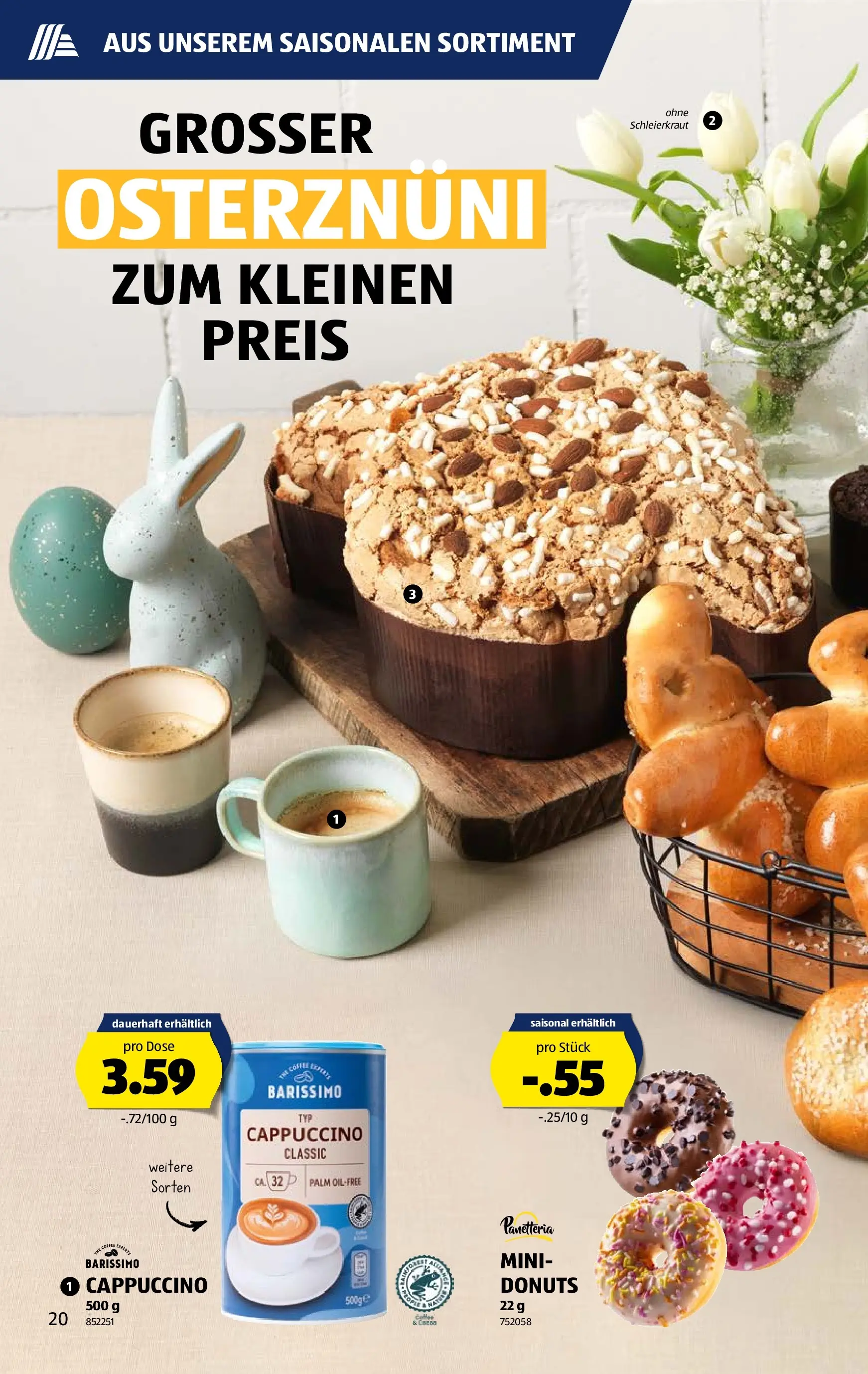 Aldi Aktionen (03.03.2026 - 11.03.2026) - Prospekt | Seite: 20 | Produkte: Donuts