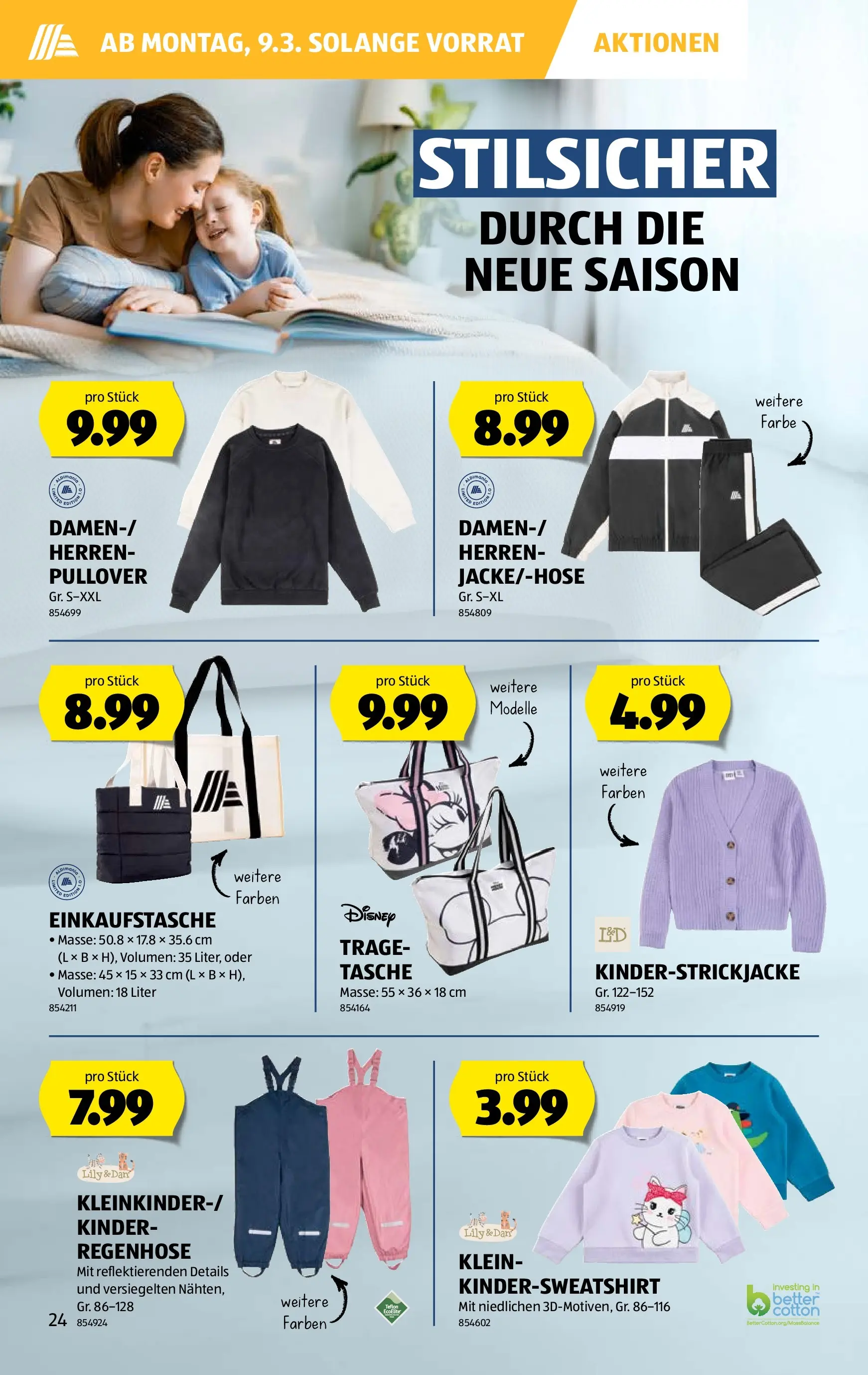 Aldi Aktionen (03.03.2026 - 11.03.2026) - Prospekt | Seite: 24 | Produkte: Pullover, Tasche