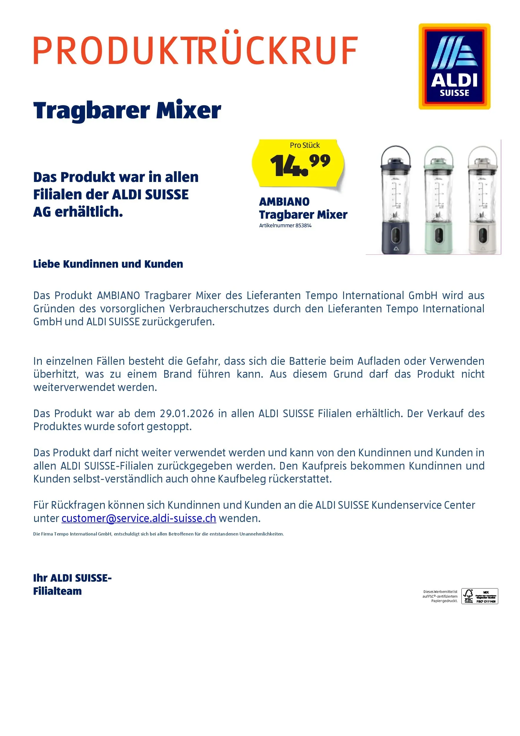 Aldi Aktionen (03.03.2026 - 11.03.2026) - Prospekt | Seite: 33 | Produkte: Batterie, Mixer
