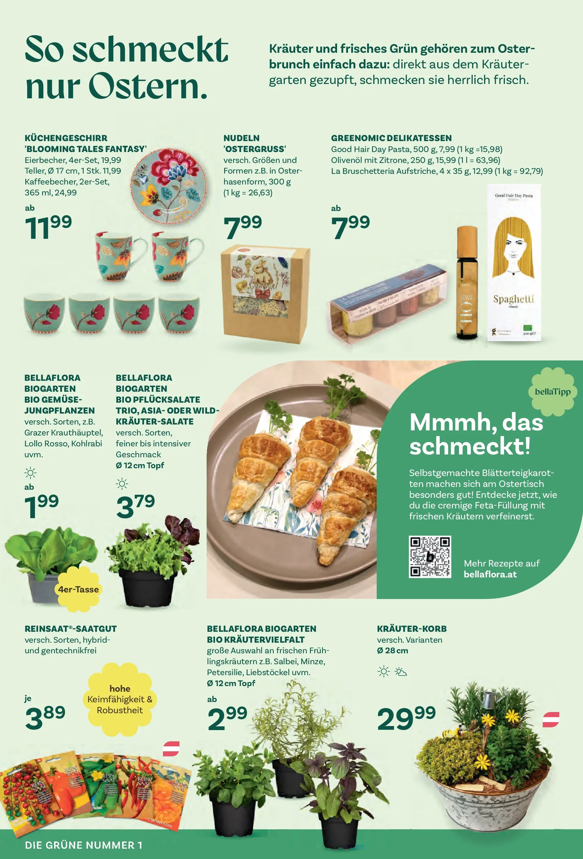 bellaflora Flugblatt - Villach, Wien, Vösendorf von 12.03.2026 - Aktuelle Angebote | Seite: 6 | Produkte: Pasta, Gemüse, Hajdina liszt, Nudeln