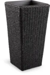 JYSK Плетена кашпа KUBB Ш36xД36xВ70 черно