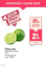 Promocash 1 jour prix produit - au 04.03.2026