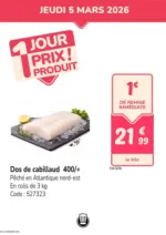Promocash 1 jour prix produit - au 05.03.2026