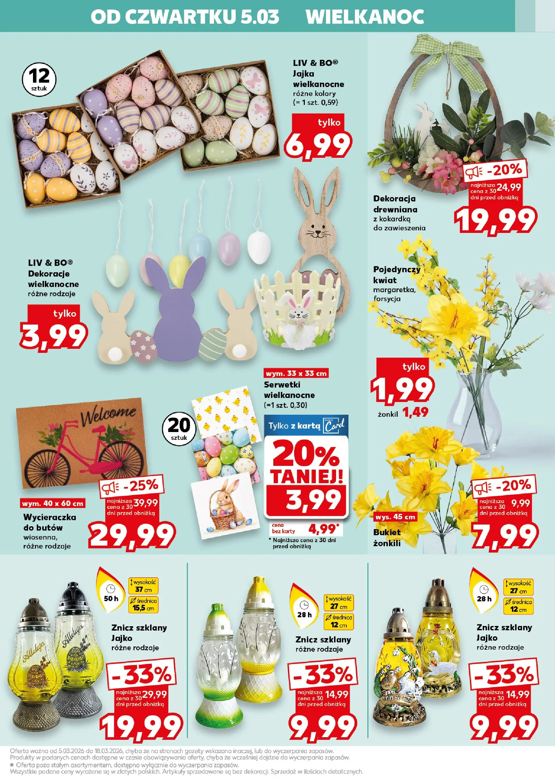 Kaufland gazetka - Złap Okazje od 05.03.2026 - od jutra PDF | Strona: 5 | Produkty: Karta, Wycieraczka, Jajka