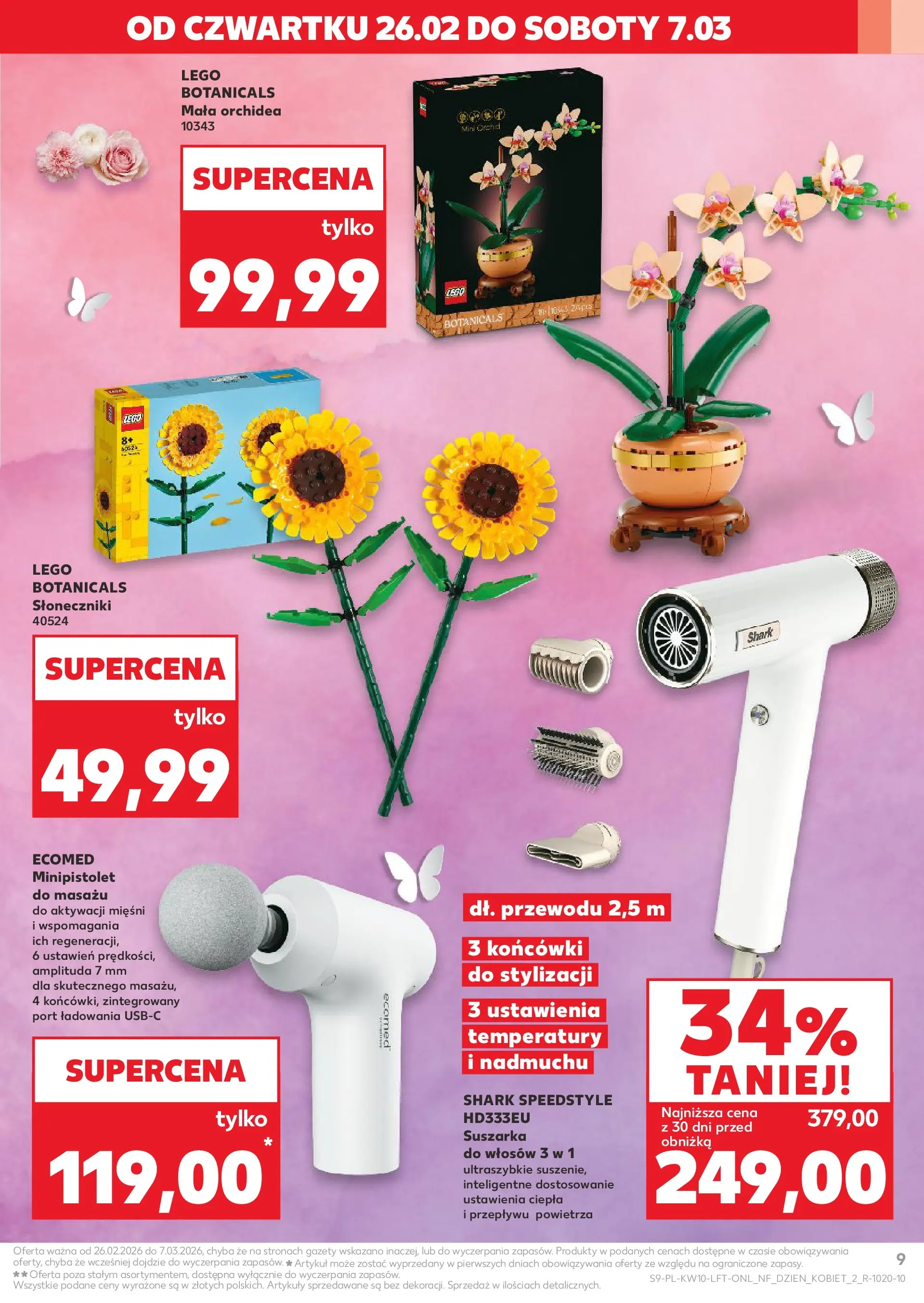 Kaufland gazetka od 05.03.2026 - od jutra PDF | Strona: 9 | Produkty: Suszarka, Lego