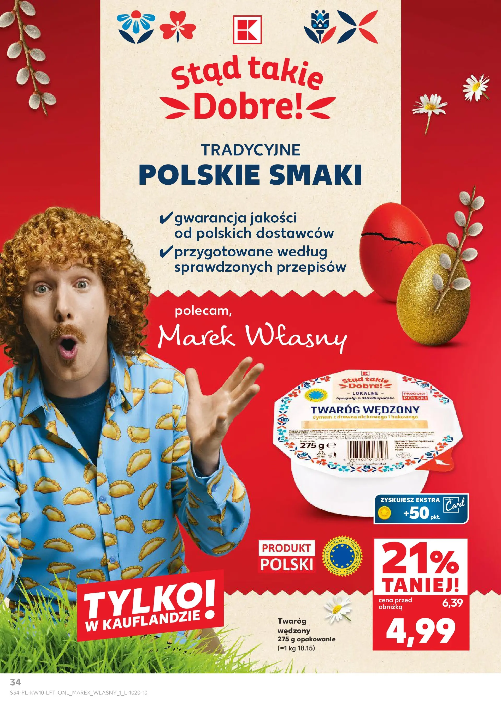 Kaufland gazetka od 05.03.2026 - od jutra PDF | Strona: 34 | Produkty: Twaróg, Twaróg wędzony