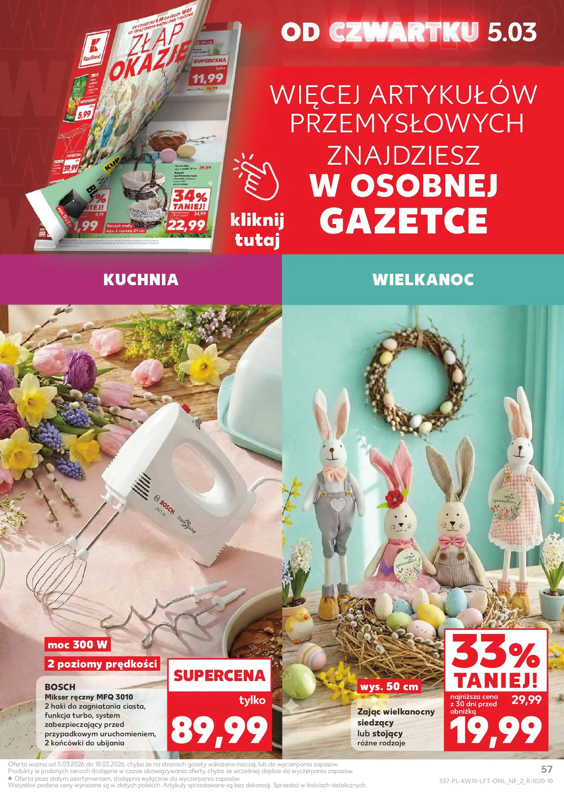 Kaufland gazetka od 05.03.2026 - od jutra PDF | Strona: 57 | Produkty: Mikser