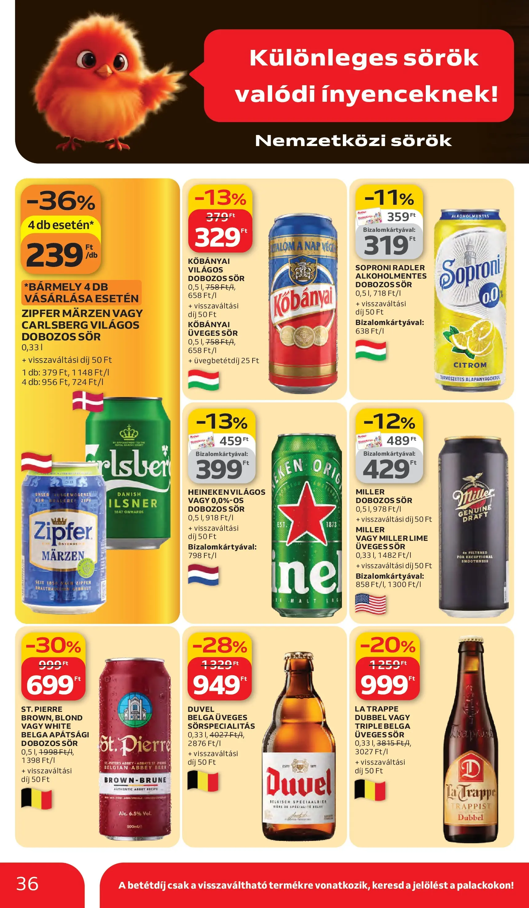 Auchan akciós újság Debrecen - 2026.03.05. -tól/töl > akció, lapozható szórólap 🛍️ | Oldal: 36 | Termékek: Lime, Radler, Heineken, Citrom