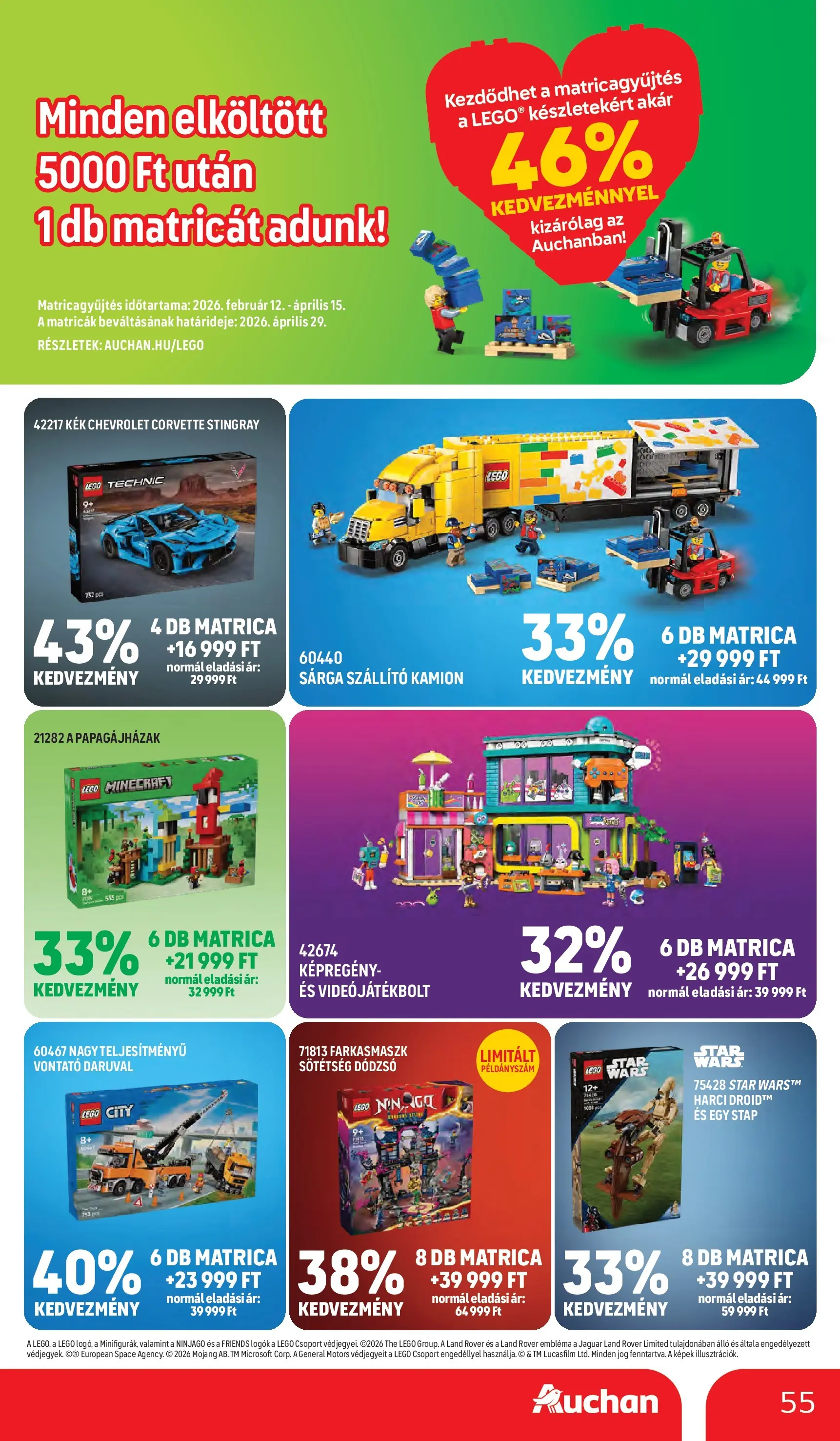 Auchan akciós újság Debrecen - 2026.03.05. -tól/töl > akció, lapozható szórólap 🛍️ | Oldal: 55 | Termékek: Videó