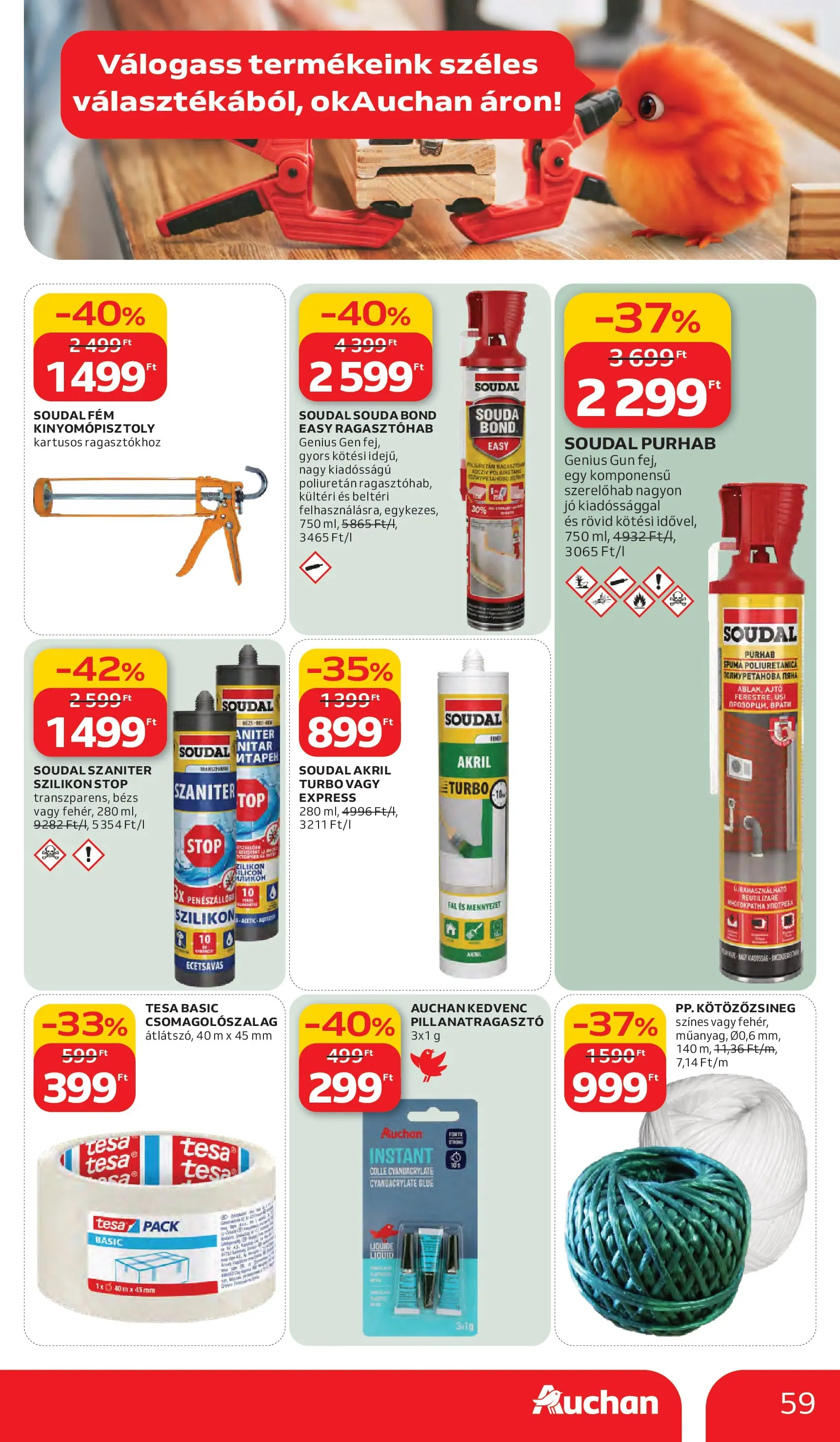 Auchan akciós újság Debrecen - 2026.03.05. -tól/töl > akció, lapozható szórólap 🛍️ | Oldal: 59