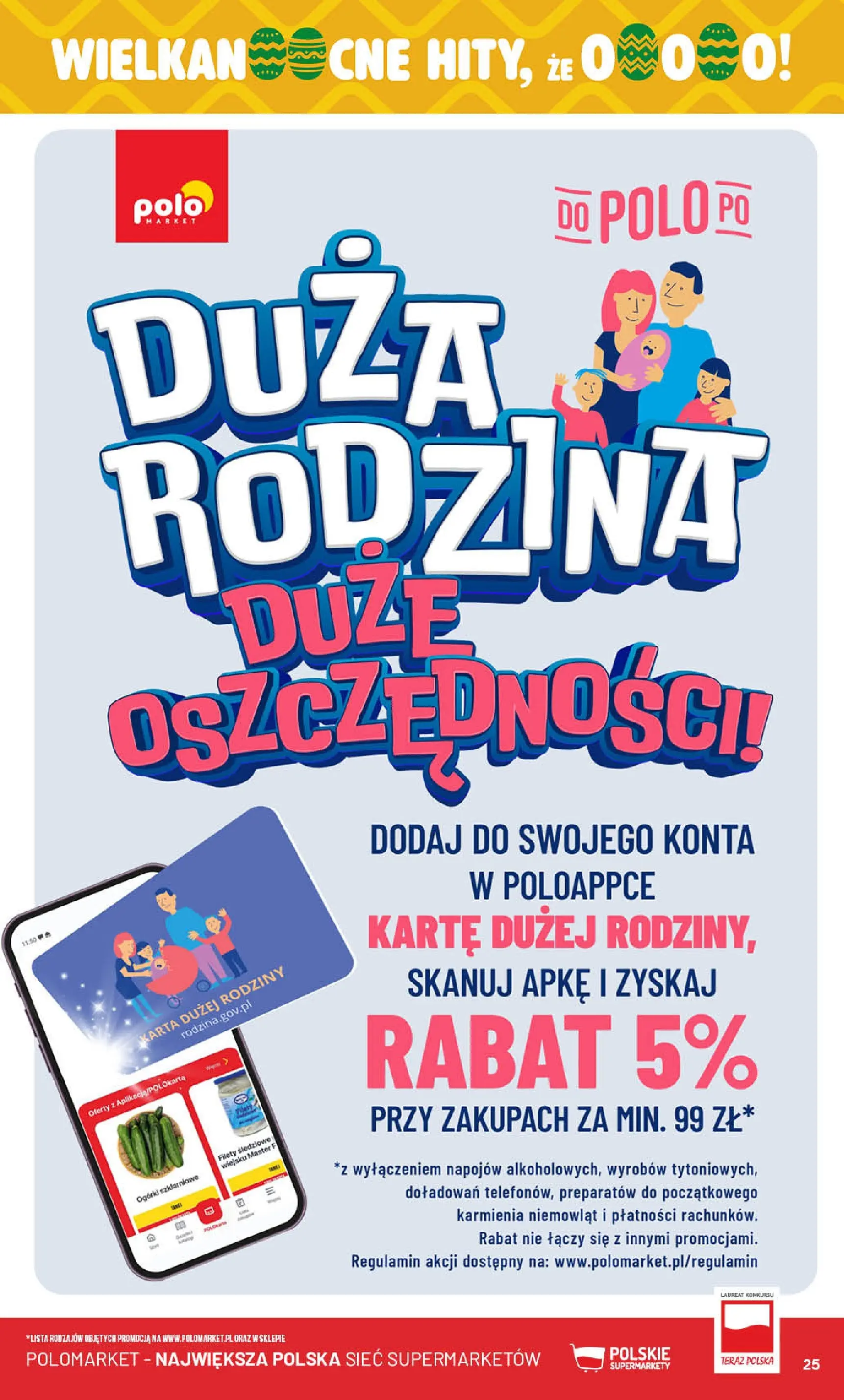 Nowa POLOmarket gazetka od jutra 04.03.2026 (PDF) | Strona: 25 | Produkty: Karta, Ogórki
