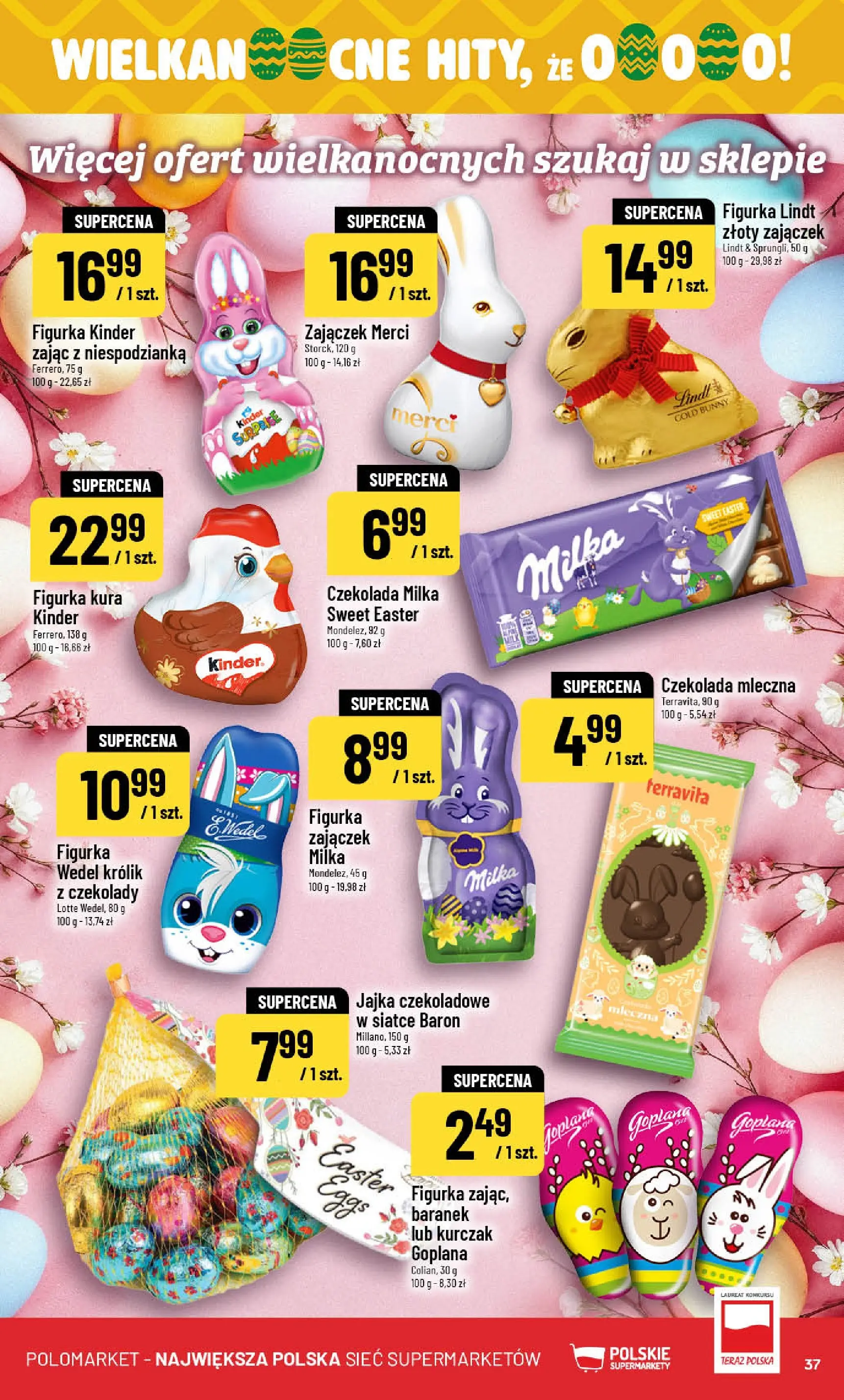 Nowa POLOmarket gazetka od jutra 04.03.2026 (PDF) | Strona: 37 | Produkty: Kurczak, Merci, Milka, Czekolada
