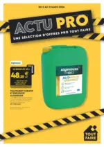 Tout faire mat&eacute;riaux Actu pro - au 31.03.2026