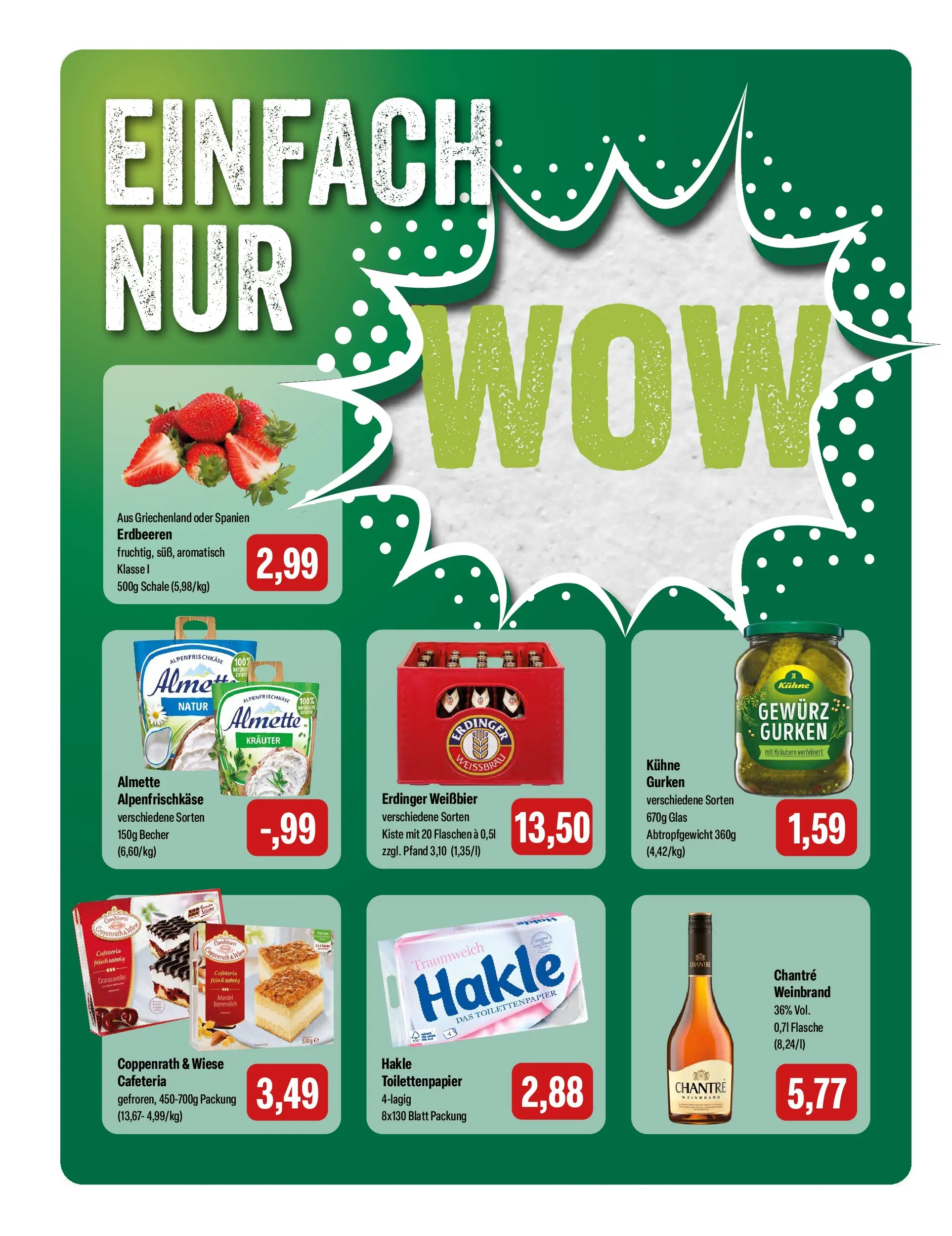 Feneberg Aktuelle Angebote (ab 12.03.2026) zum Blättern | Seite: 8 | Produkte: Weißbier, Erdbeeren, Gurken, Toilettenpapier