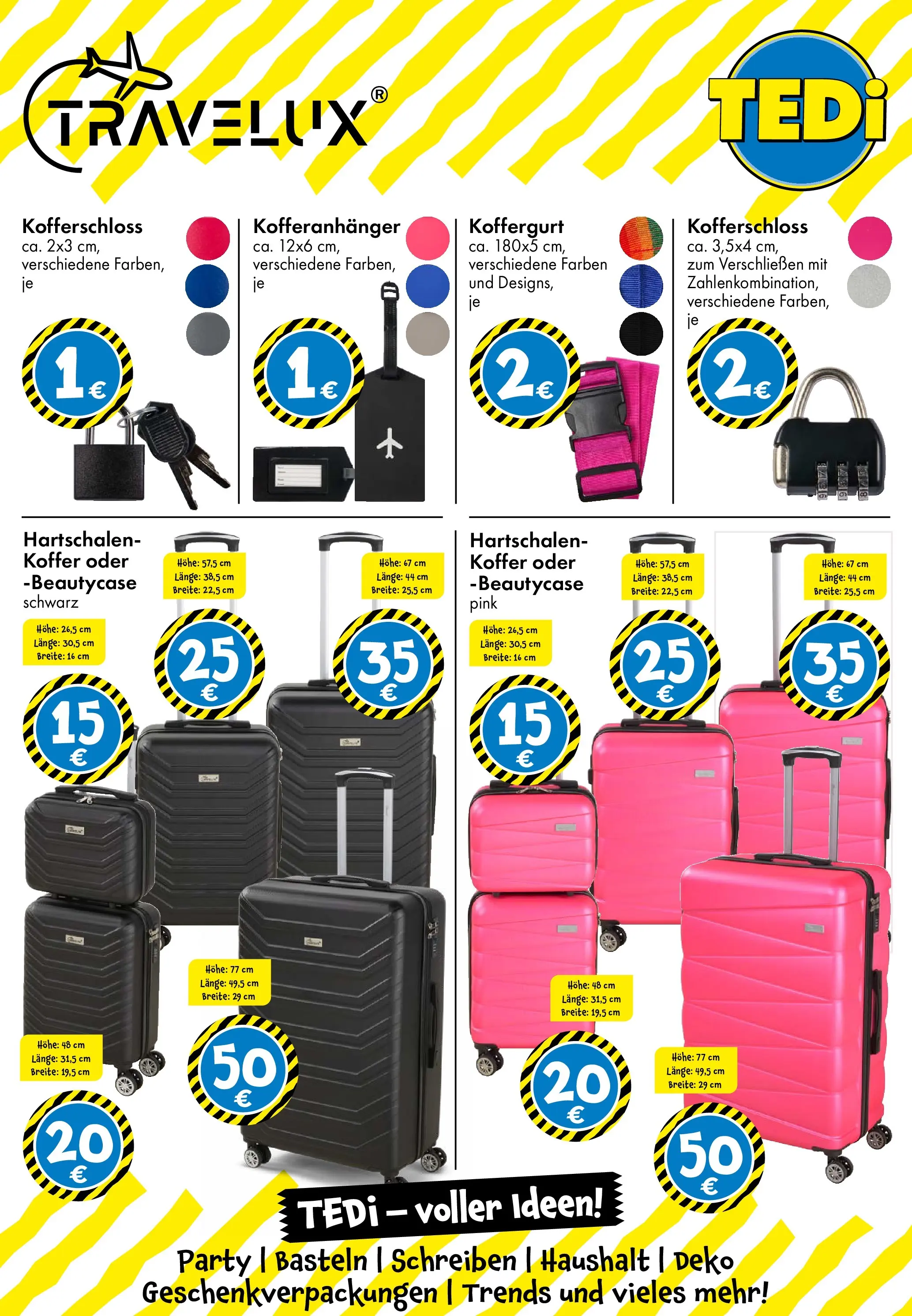 TEDi - TEDi: entdecke die neuen TEDi Trends (ab 05.03.2026) zum Blättern | Seite: 24 | Produkte: Koffer