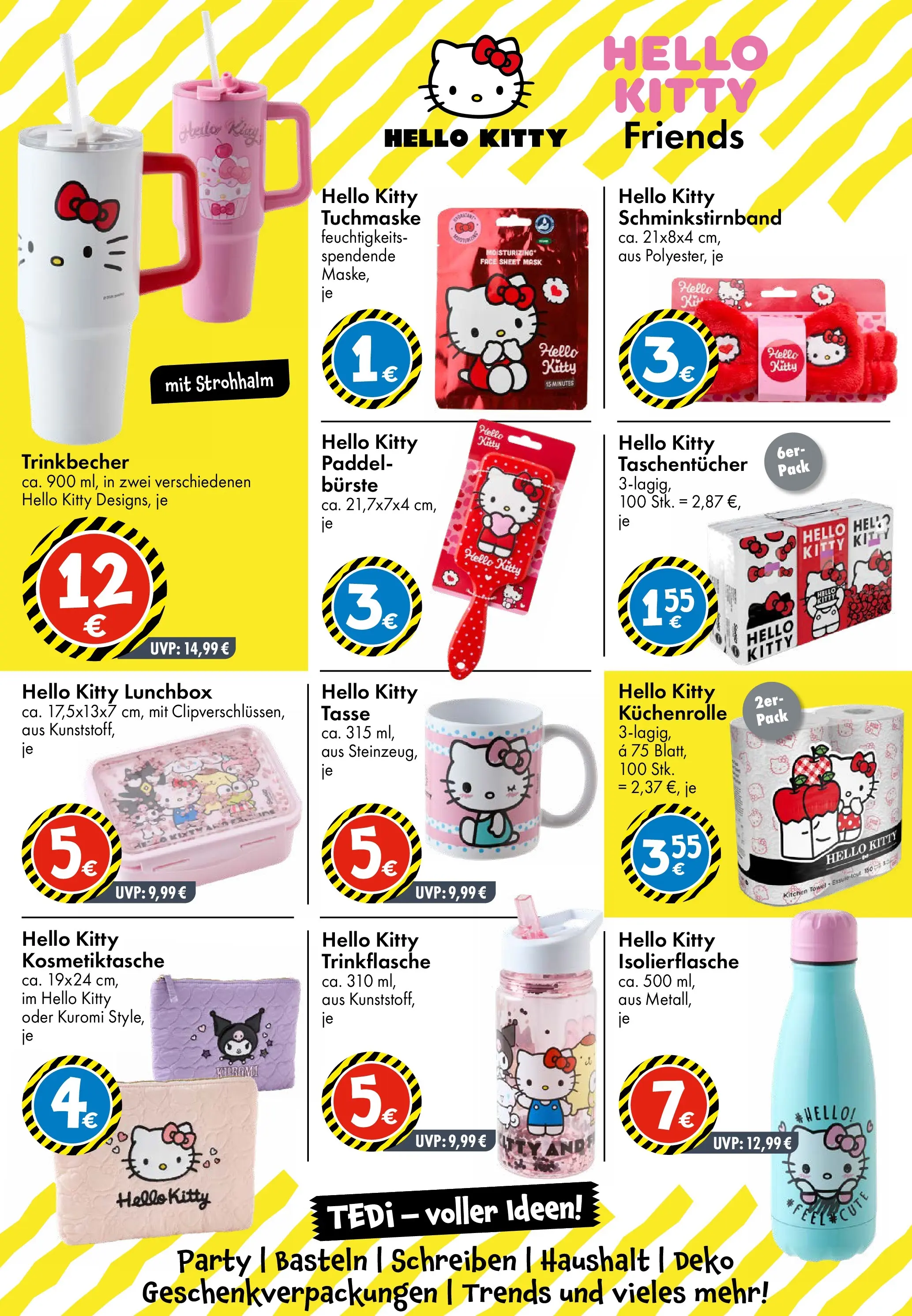 TEDi - TEDi: entdecke die neuen TEDi Trends (ab 05.03.2026) zum Blättern | Seite: 12 | Produkte: Bürste, Tuchmaske, Küchenrolle