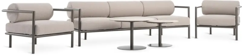 JYSK Lounge set BRUMUNDDAL 5pers. brown