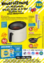 TEDi Discount TEDi Neuer&ouml;ffnung Neukirchen - bis 09.03.2026