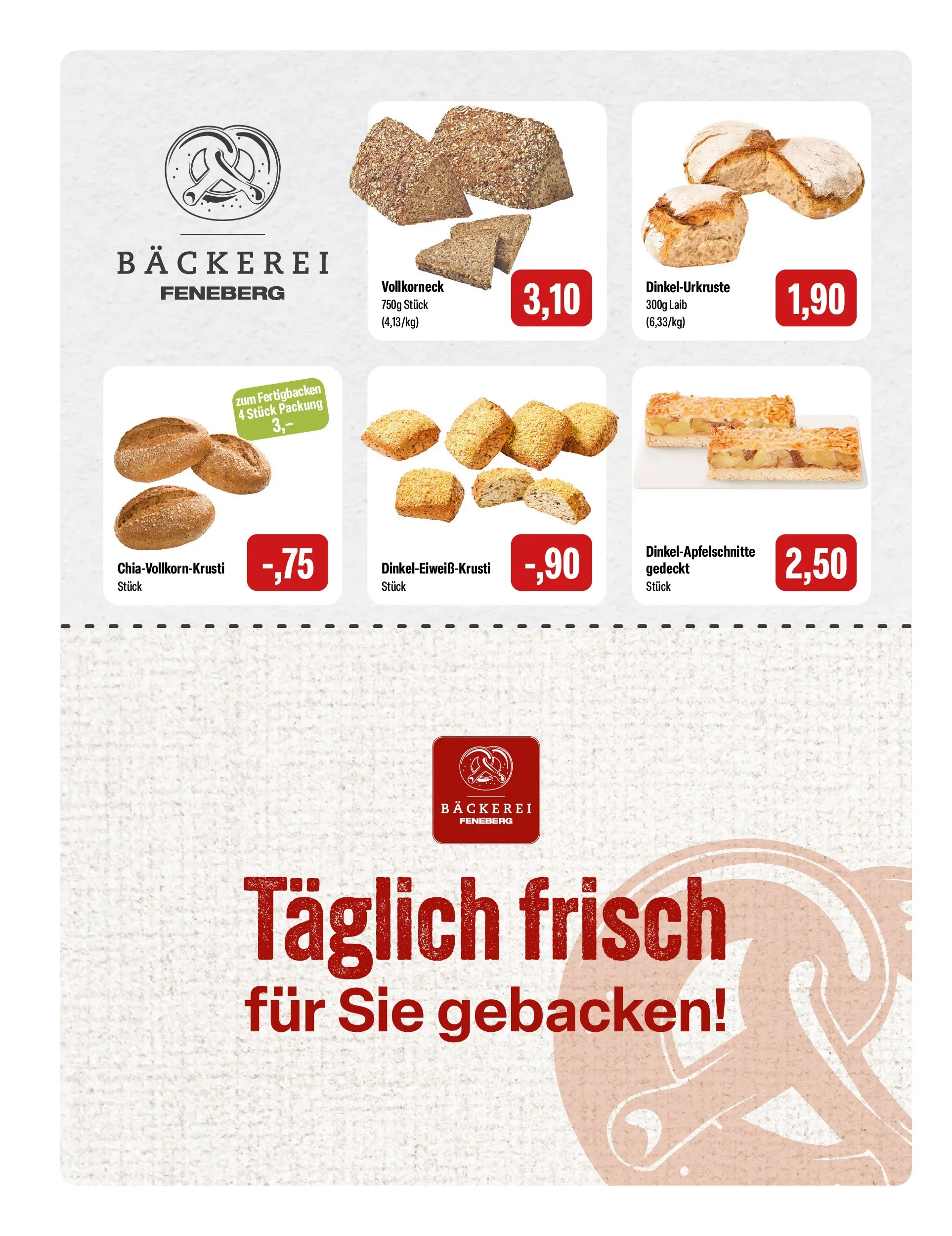 Feneberg  Aktuelle Angebote (ab 05.03.2026) zum Blättern | Seite: 4 | Produkte: Bäckerei