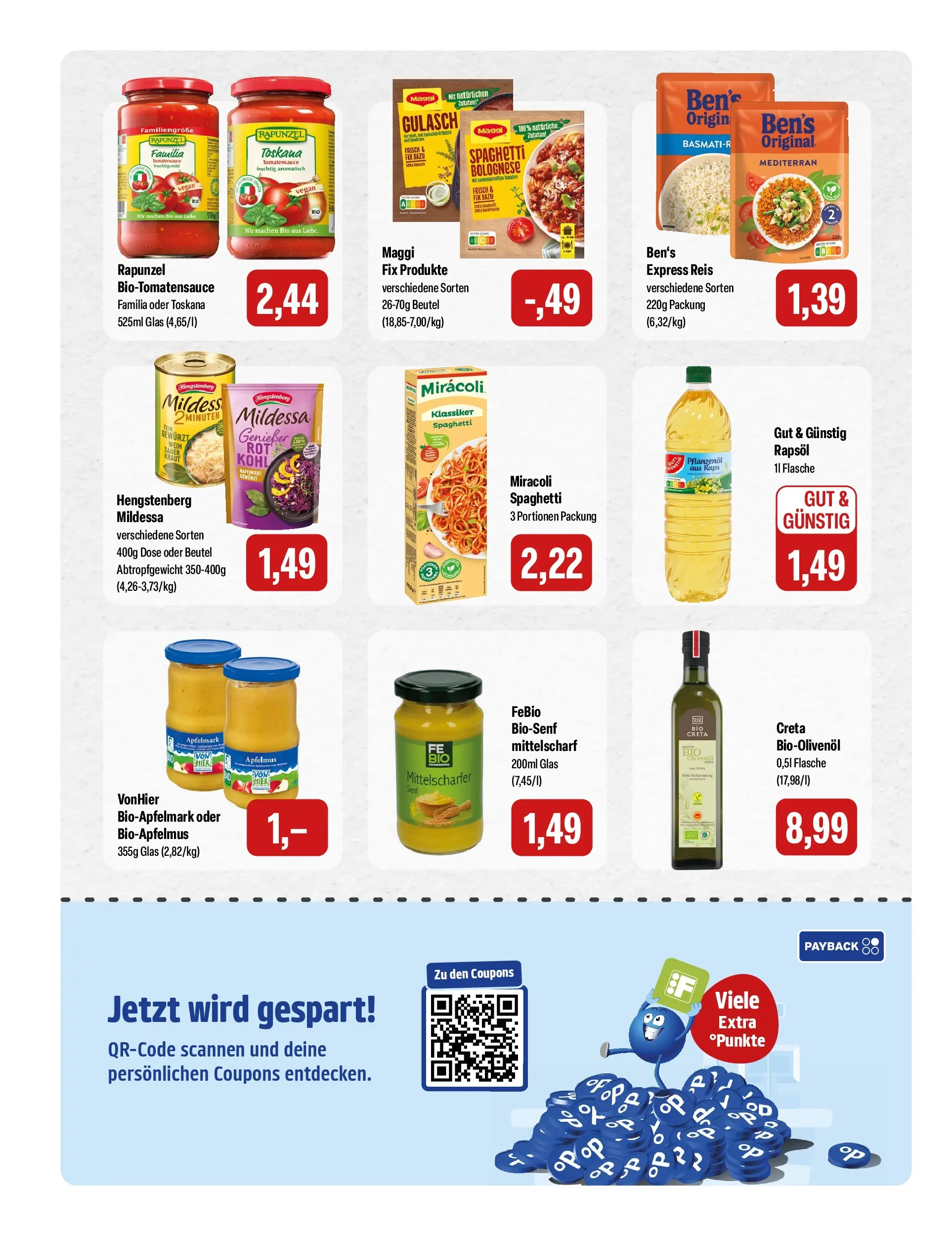 Feneberg  Aktuelle Angebote (ab 05.03.2026) zum Blättern | Seite: 12 | Produkte: Maggi, Rapsöl, Gulasch, Reis