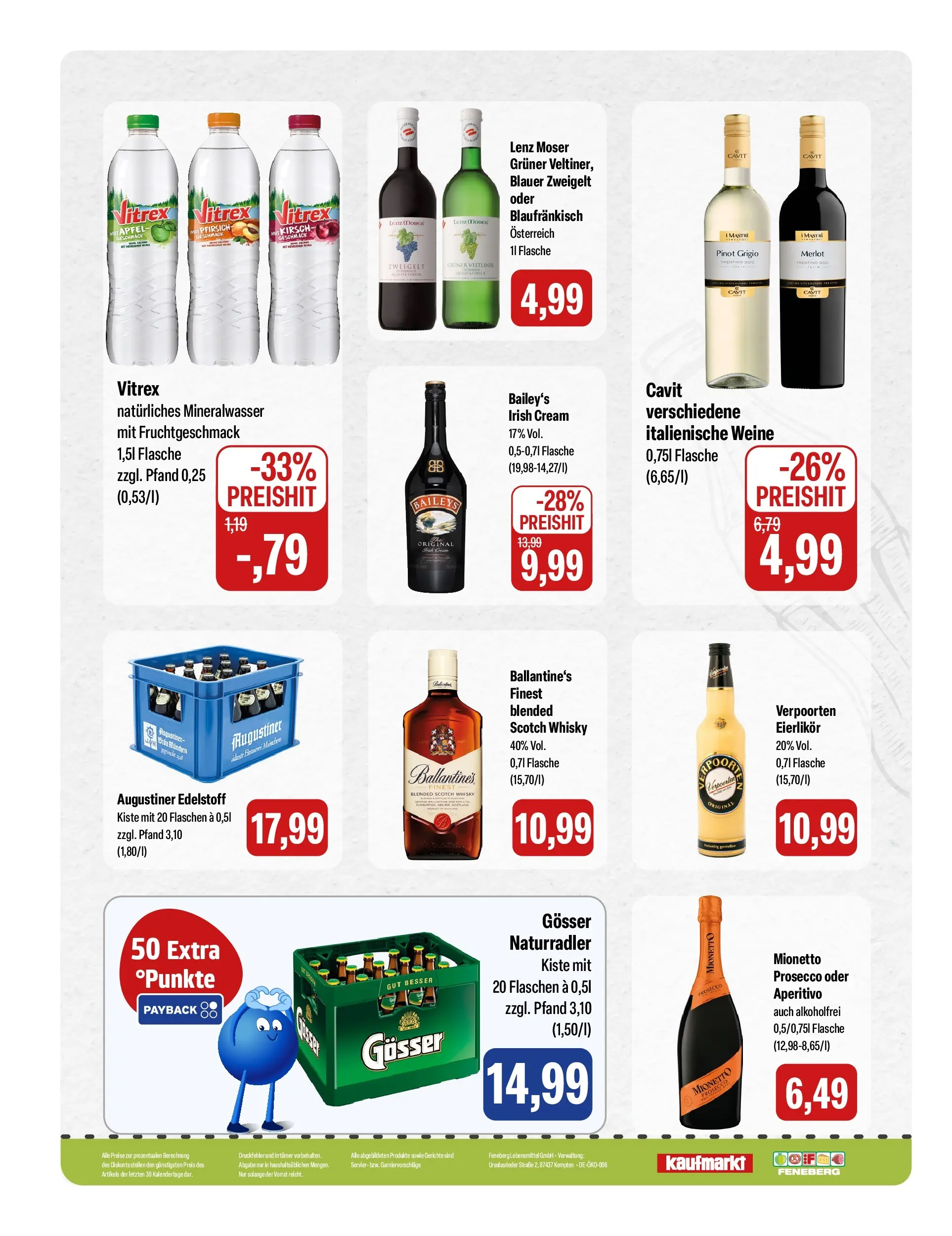 Feneberg  Aktuelle Angebote (ab 05.03.2026) zum Blättern | Seite: 16 | Produkte: Whisky, Äpfel, Mineralwasser, Baileys