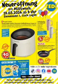 TEDi - TEDi Neueröffnung Lüdge ab 13.03.2026 gültig
