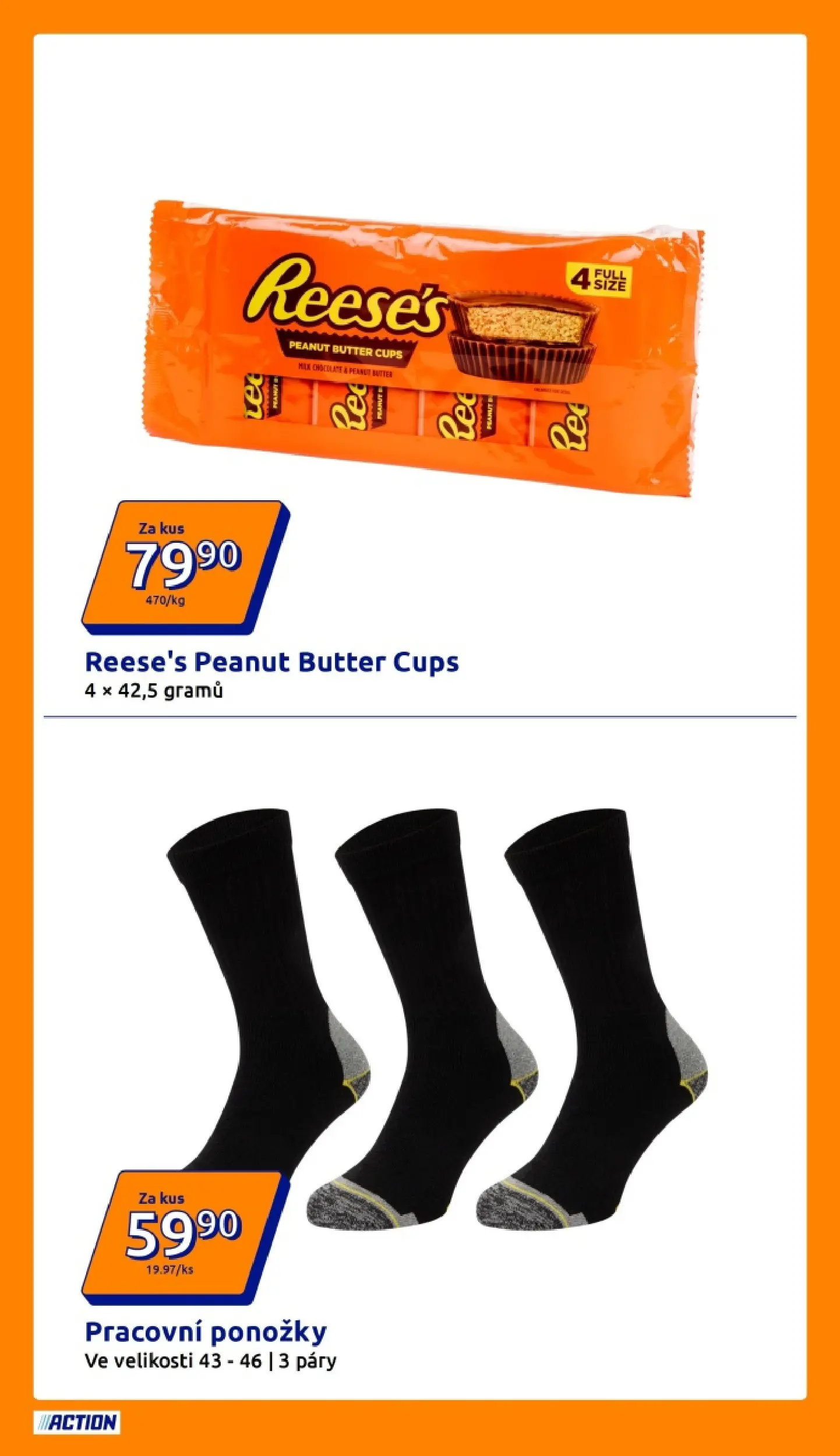Action leták od 04.03.2026 - Akční leták online | Strana: 15 | Produkty: Reese's, Ponožky
