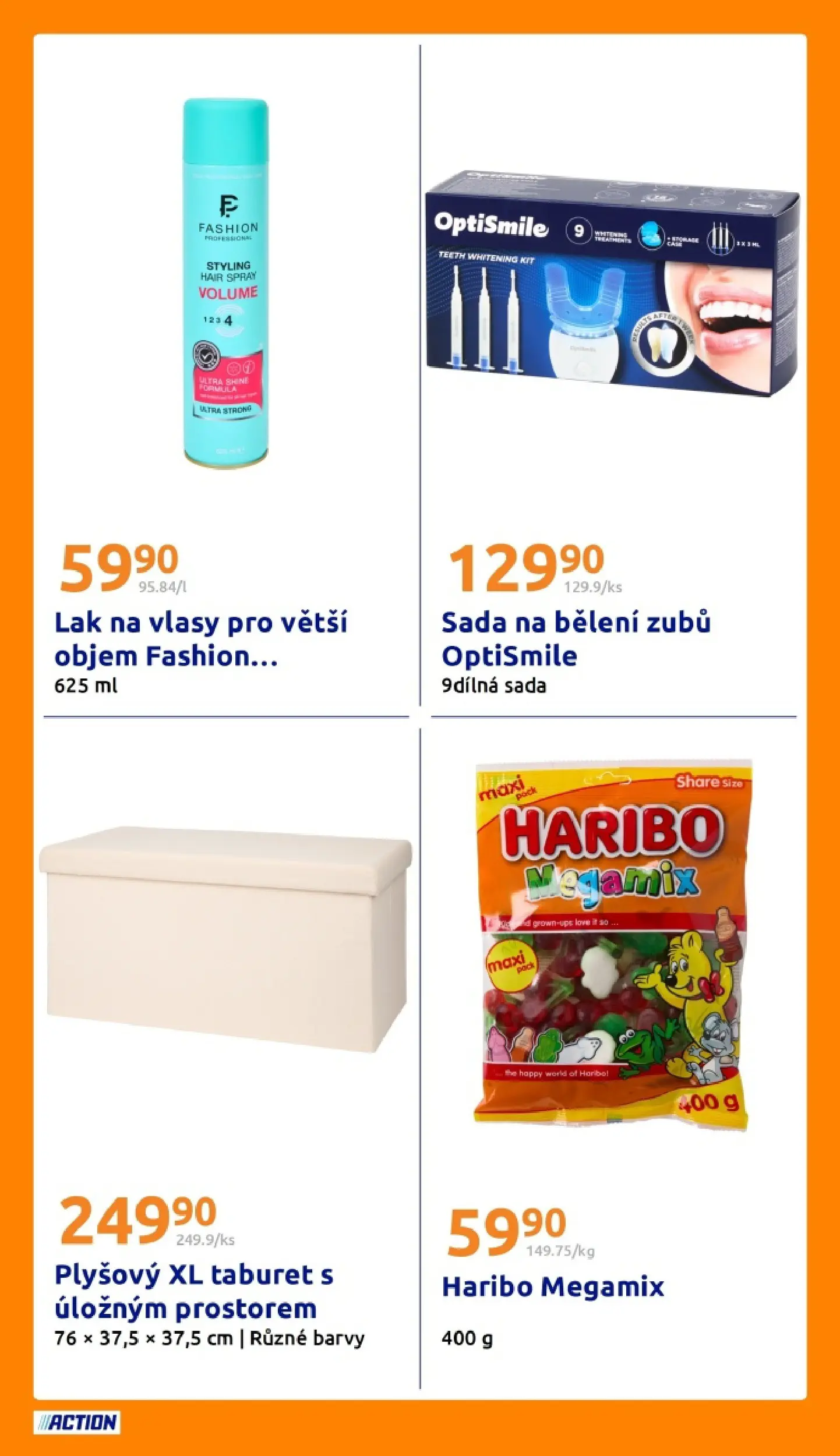 Action leták od 04.03.2026 - Akční leták online | Strana: 20 | Produkty: Haribo, Taburet, Barvy, Lak na vlasy