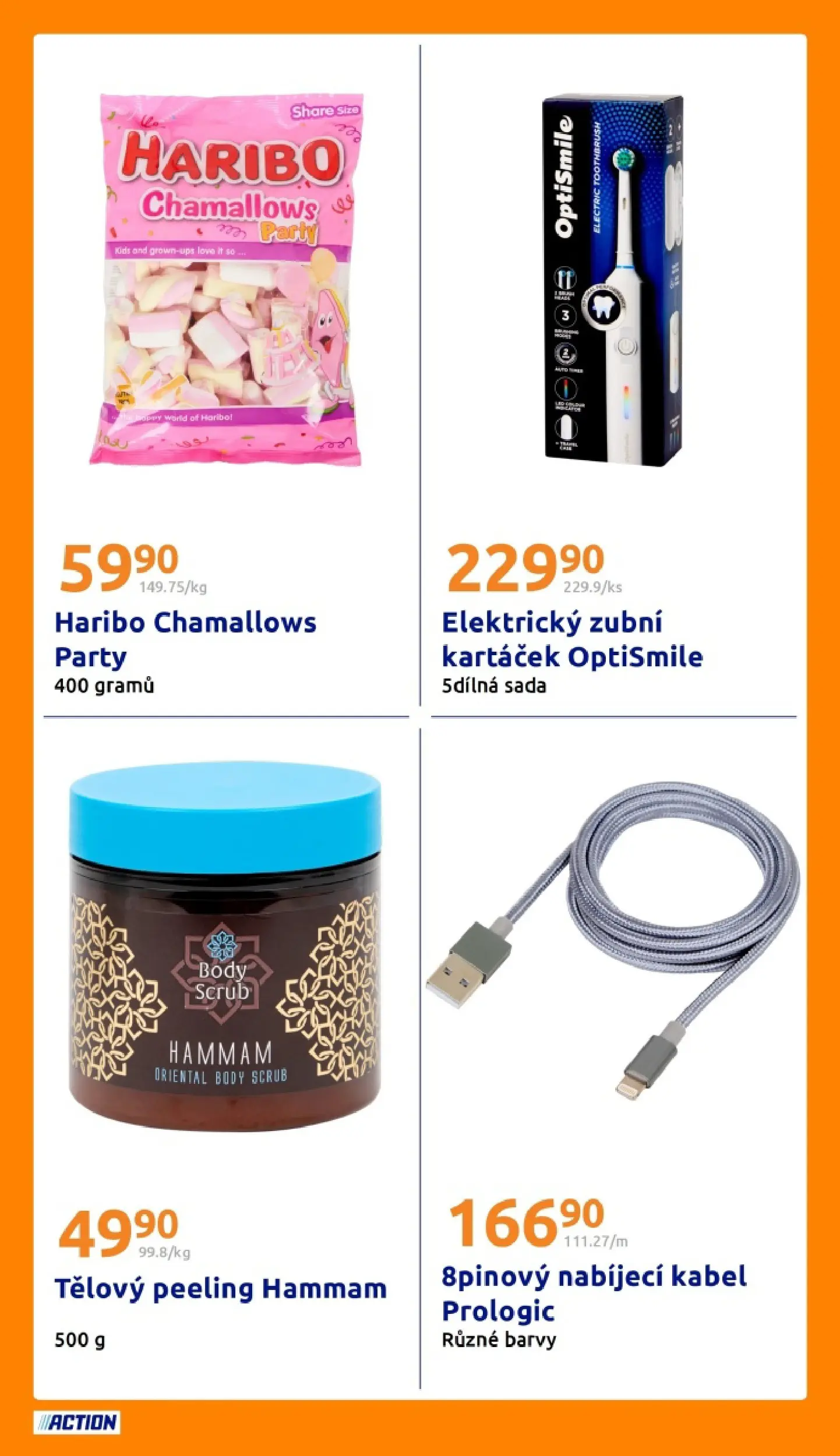 Action leták od 04.03.2026 - Akční leták online | Strana: 22 | Produkty: Haribo, Kabel, Barvy, Peeling